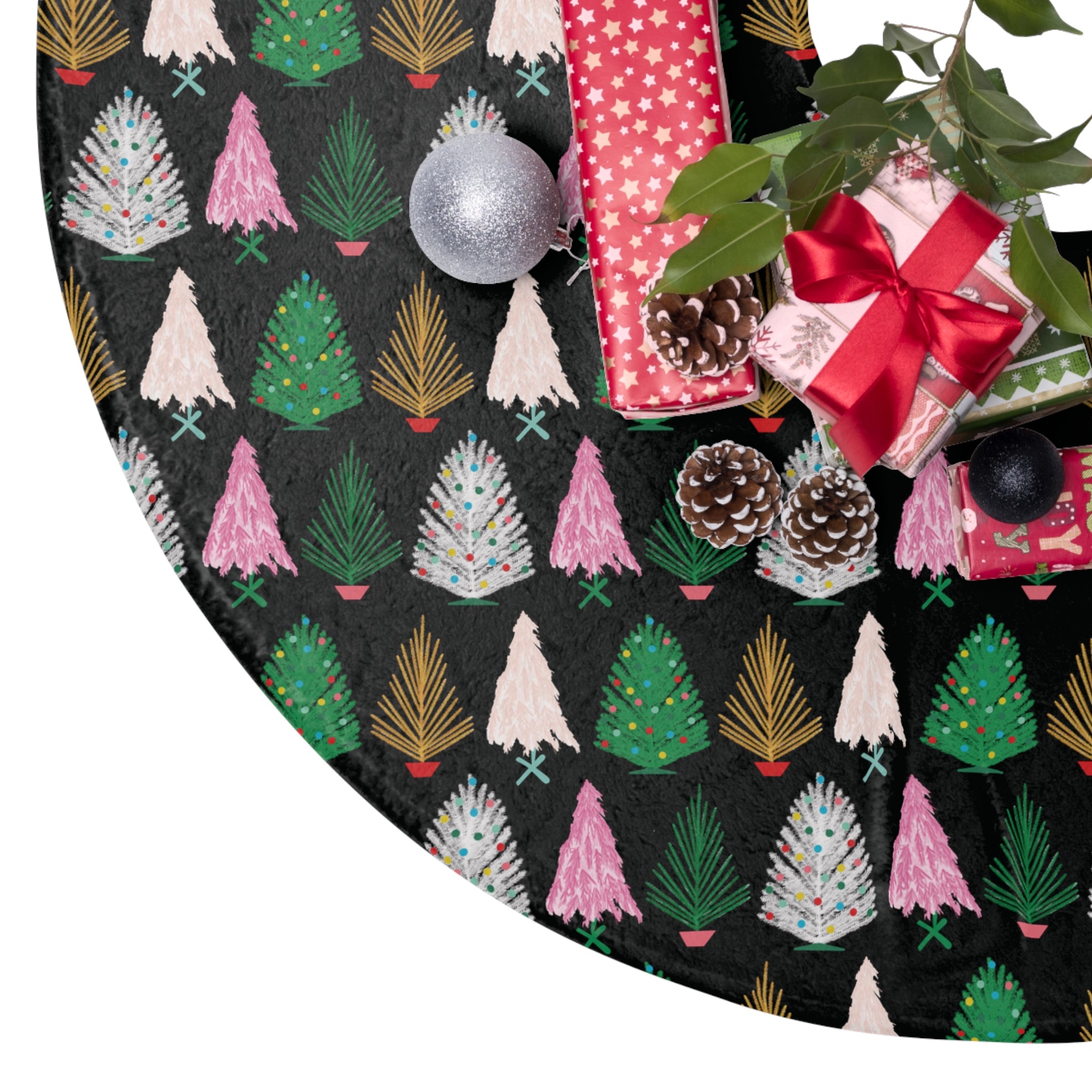 Aluminum Tree Farm - Retro Christmas Tree Skirt