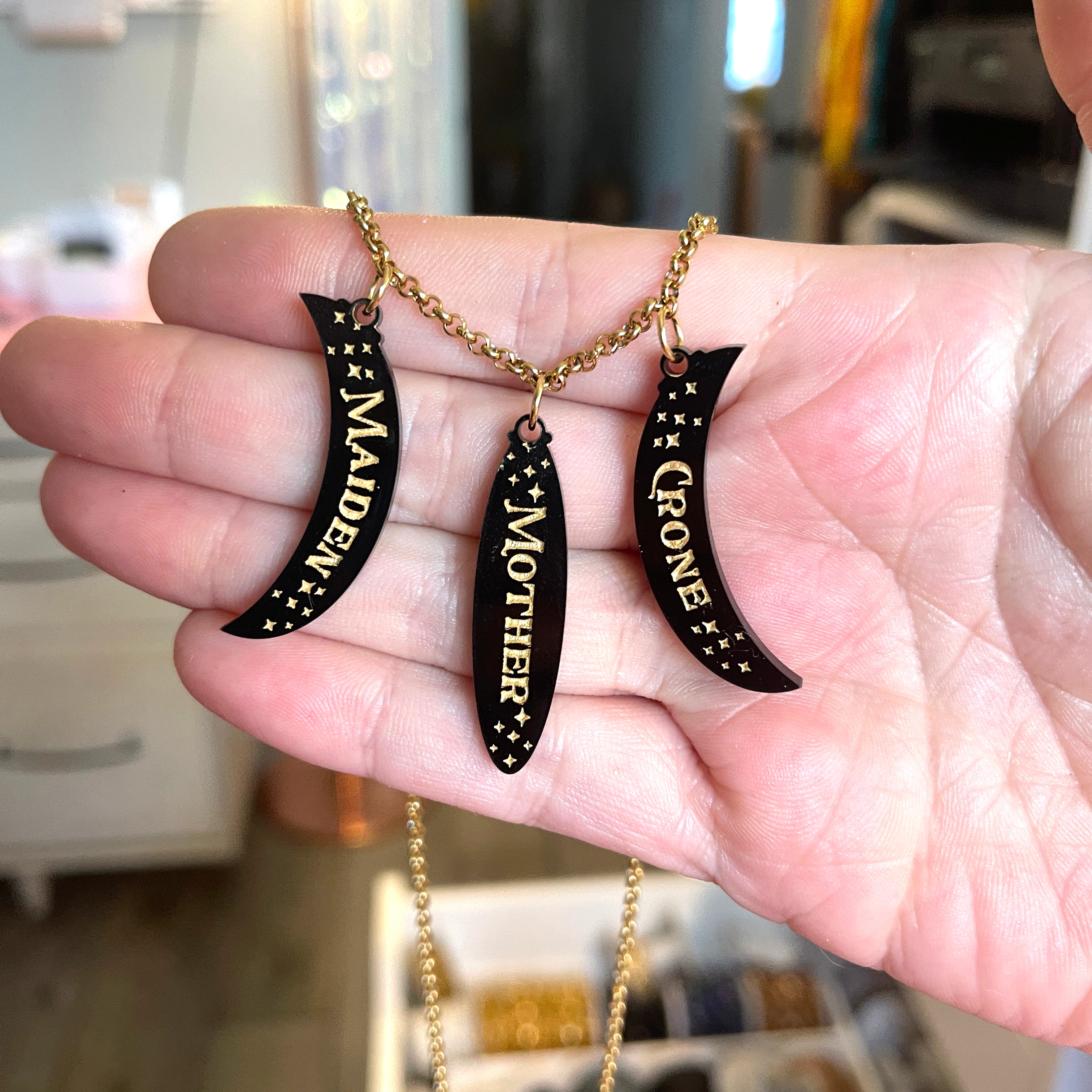 Mother Maiden Crone Necklace
