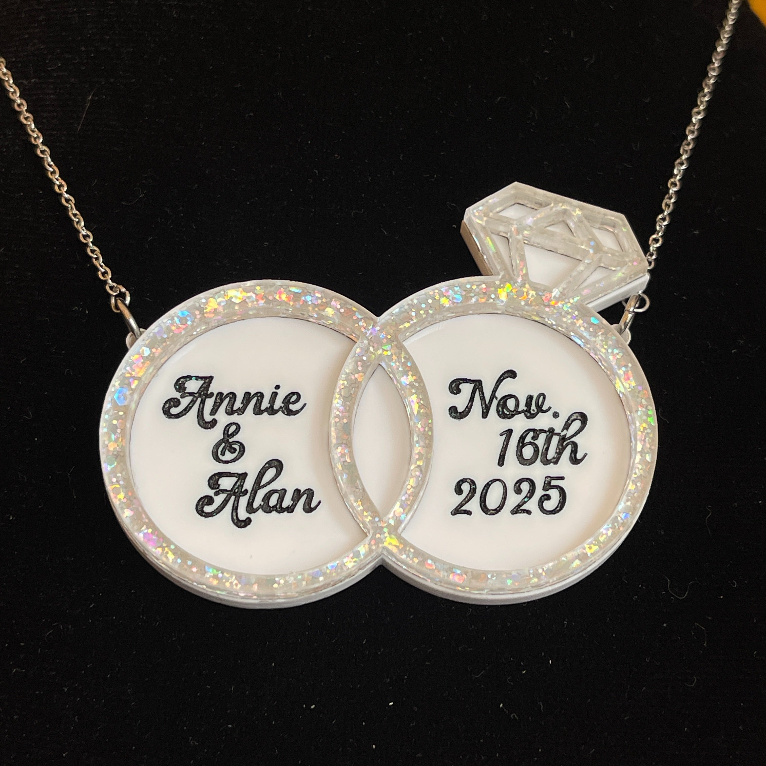 Custom Engagement Statement Necklace