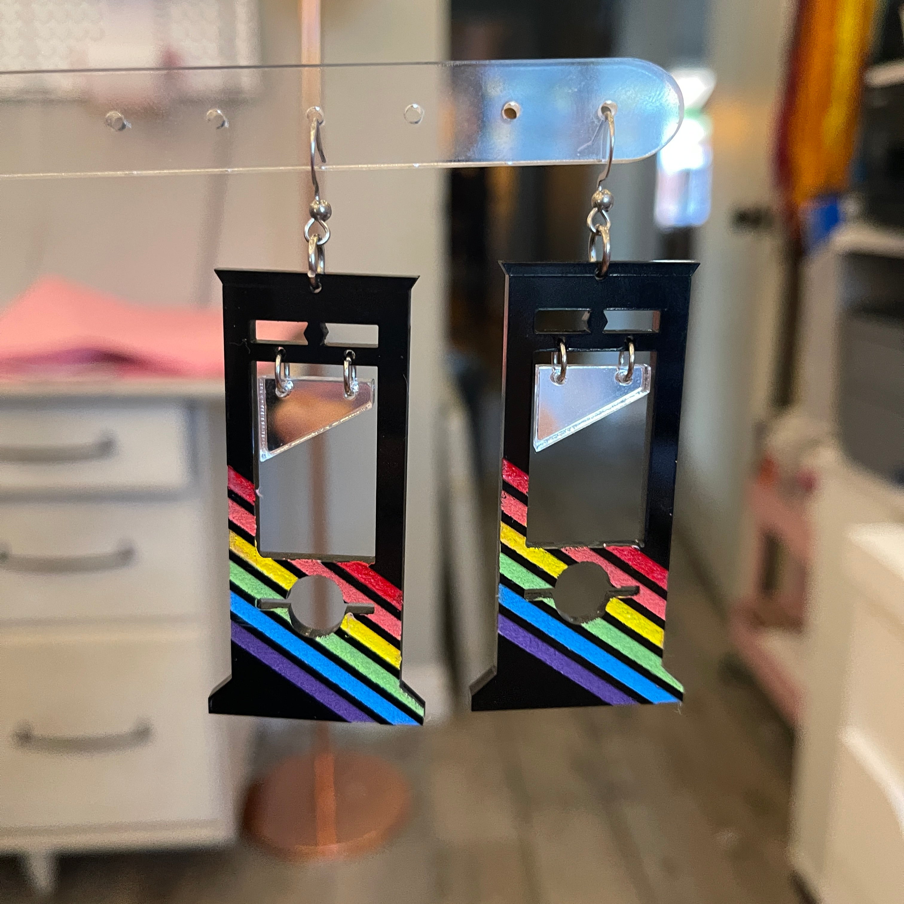 Design Your Own Pride Guillotine Earrings