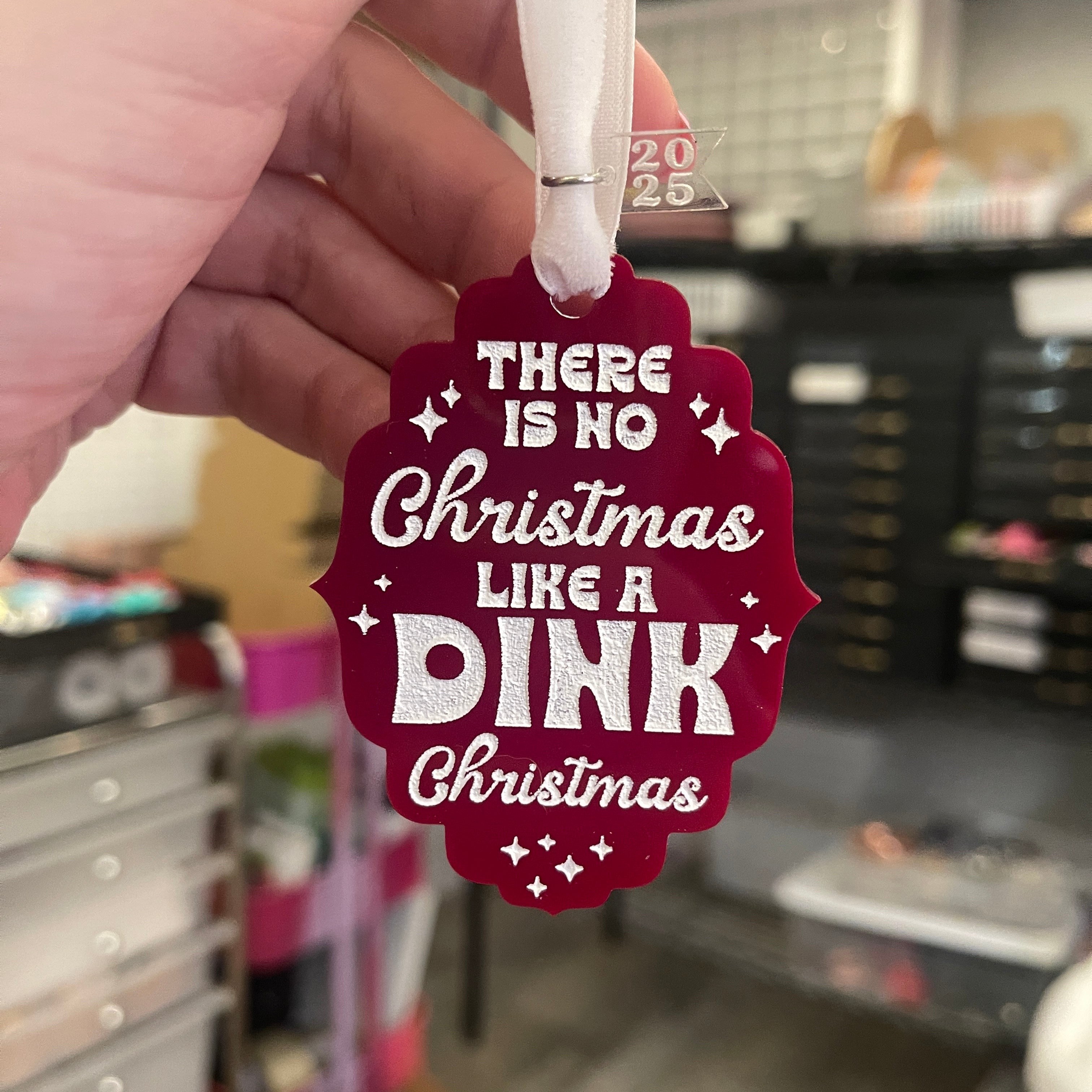 There's No Christmas Like a Dink Christmas - Retro Ornament