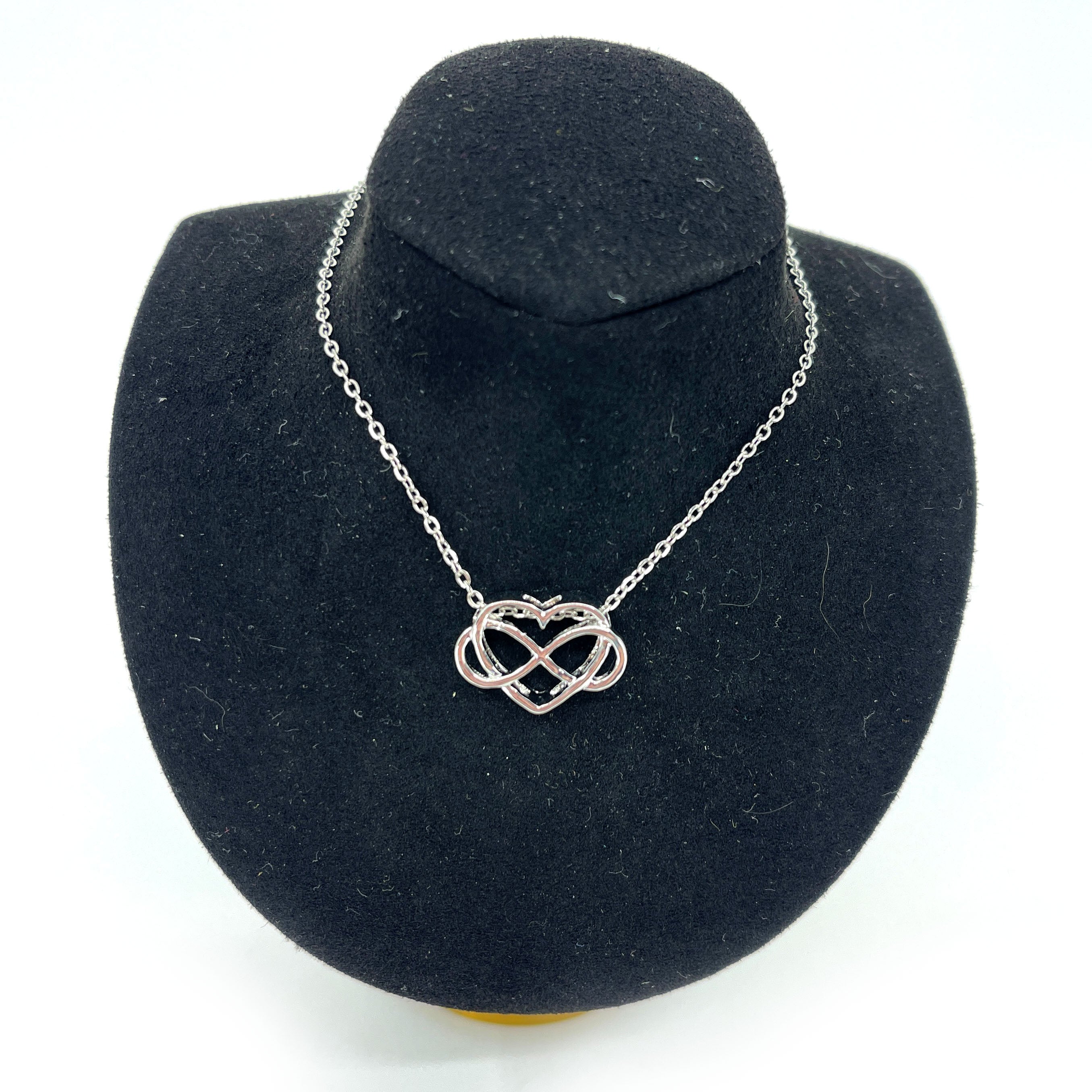 Polyamory Symbol Necklace Necklace Restrained Grace Silver  