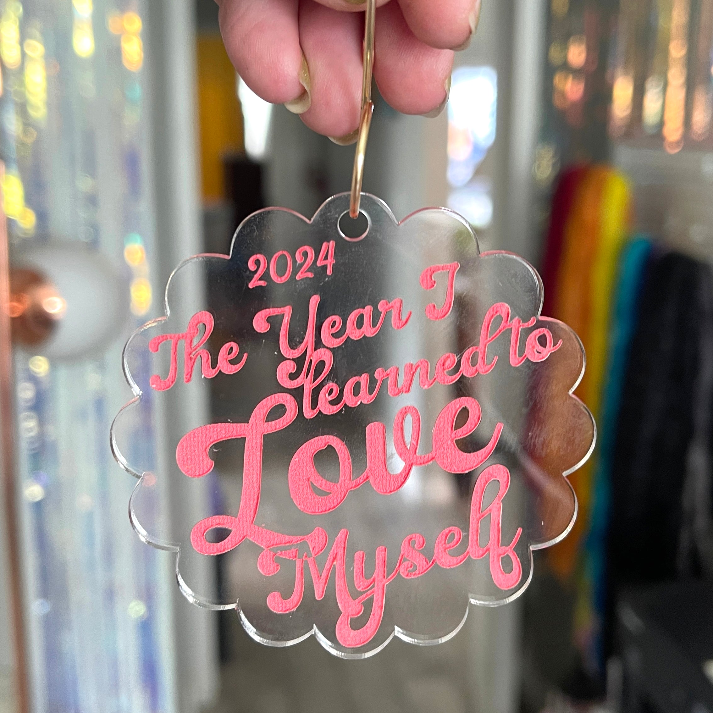 The Year I Learned to Love Myself - Retro Christmas Ornament