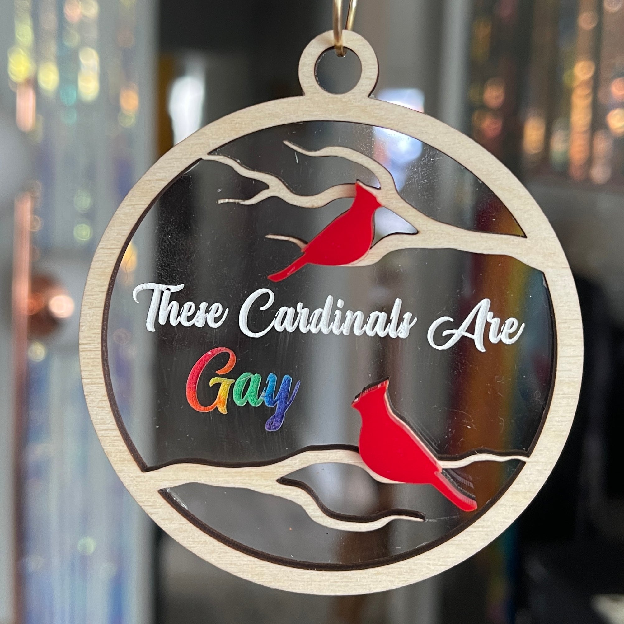 These Cardinals Are Gay - LGBTQ Christmas Ornament