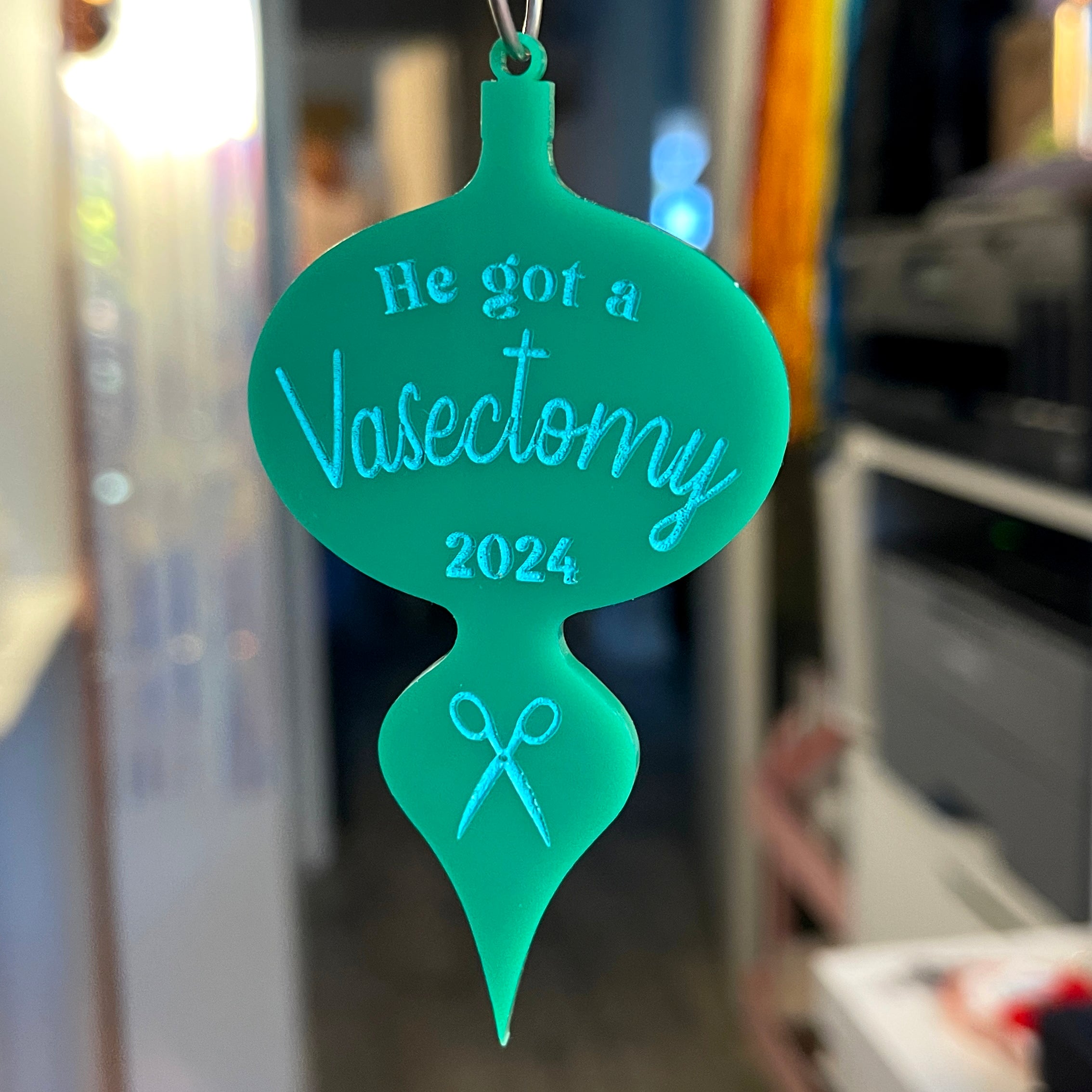 The Year He Got a Vasectomy - Retro Christmas Ornament