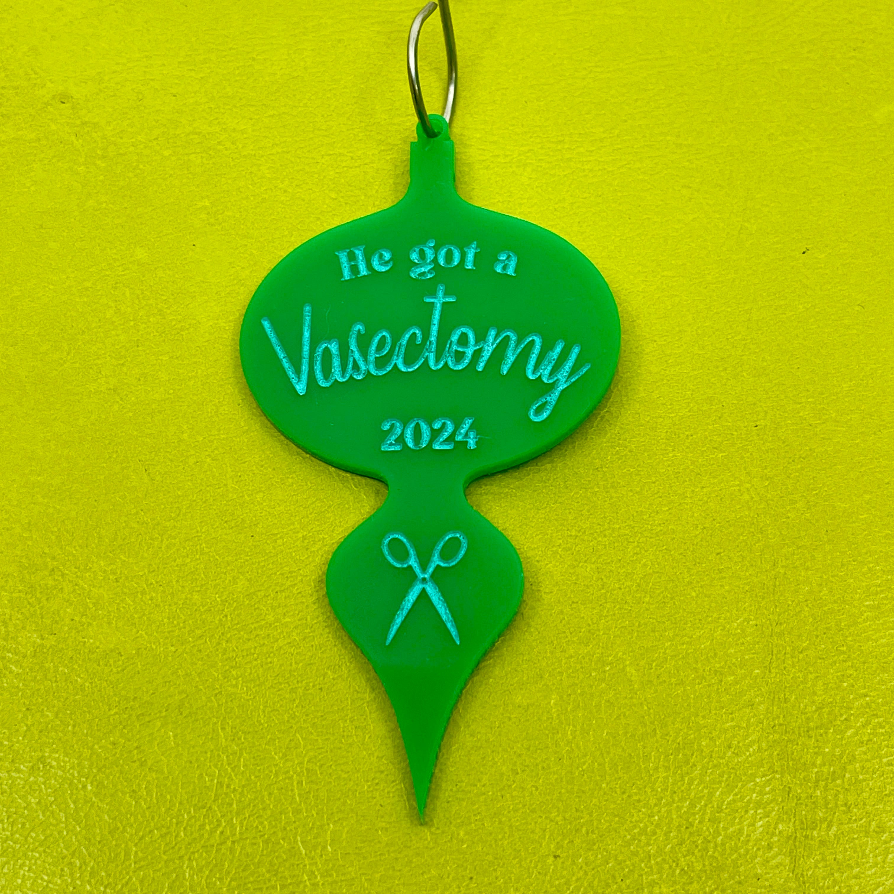 The Year He Got a Vasectomy - Retro Christmas Ornament