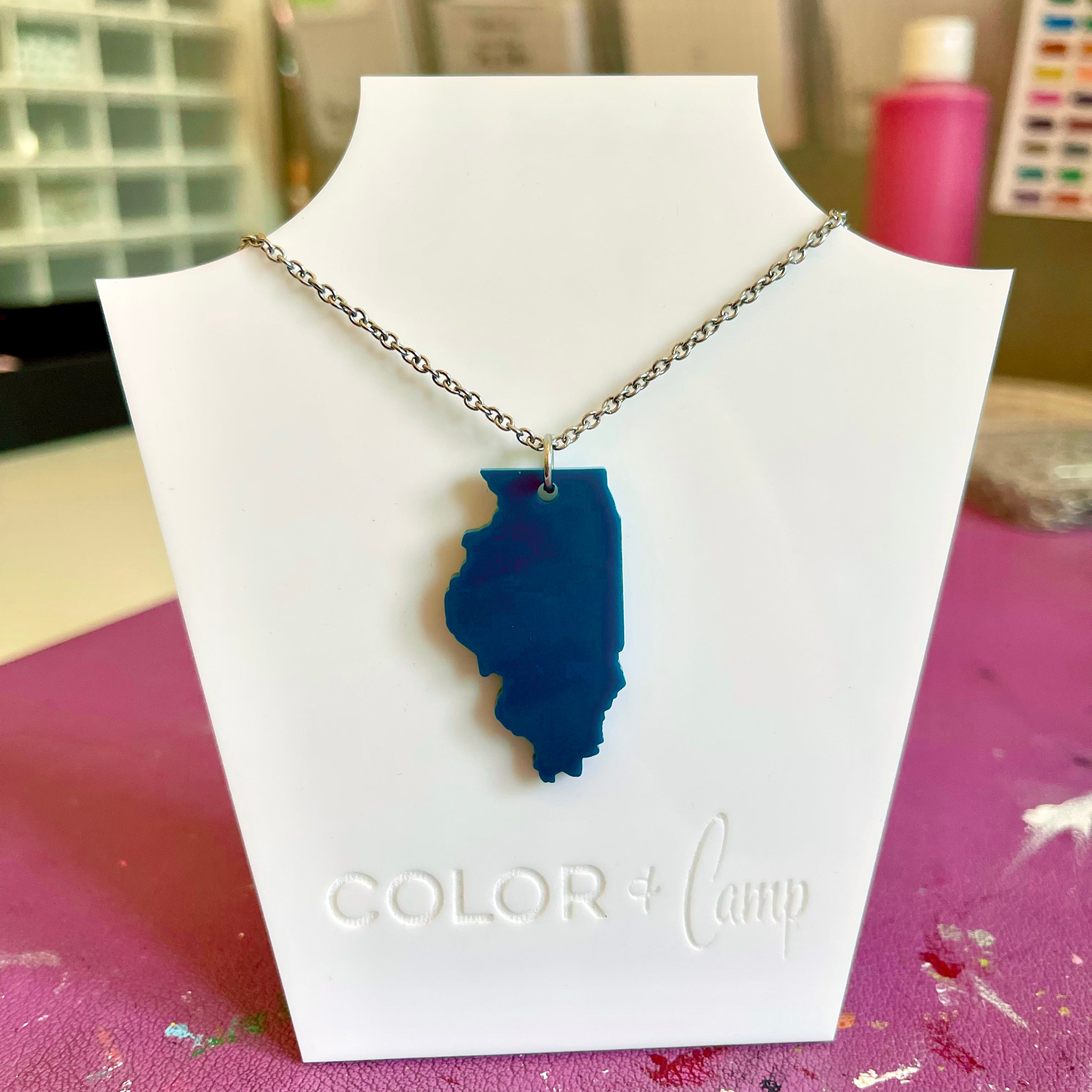 Design Your Own State Pendant
