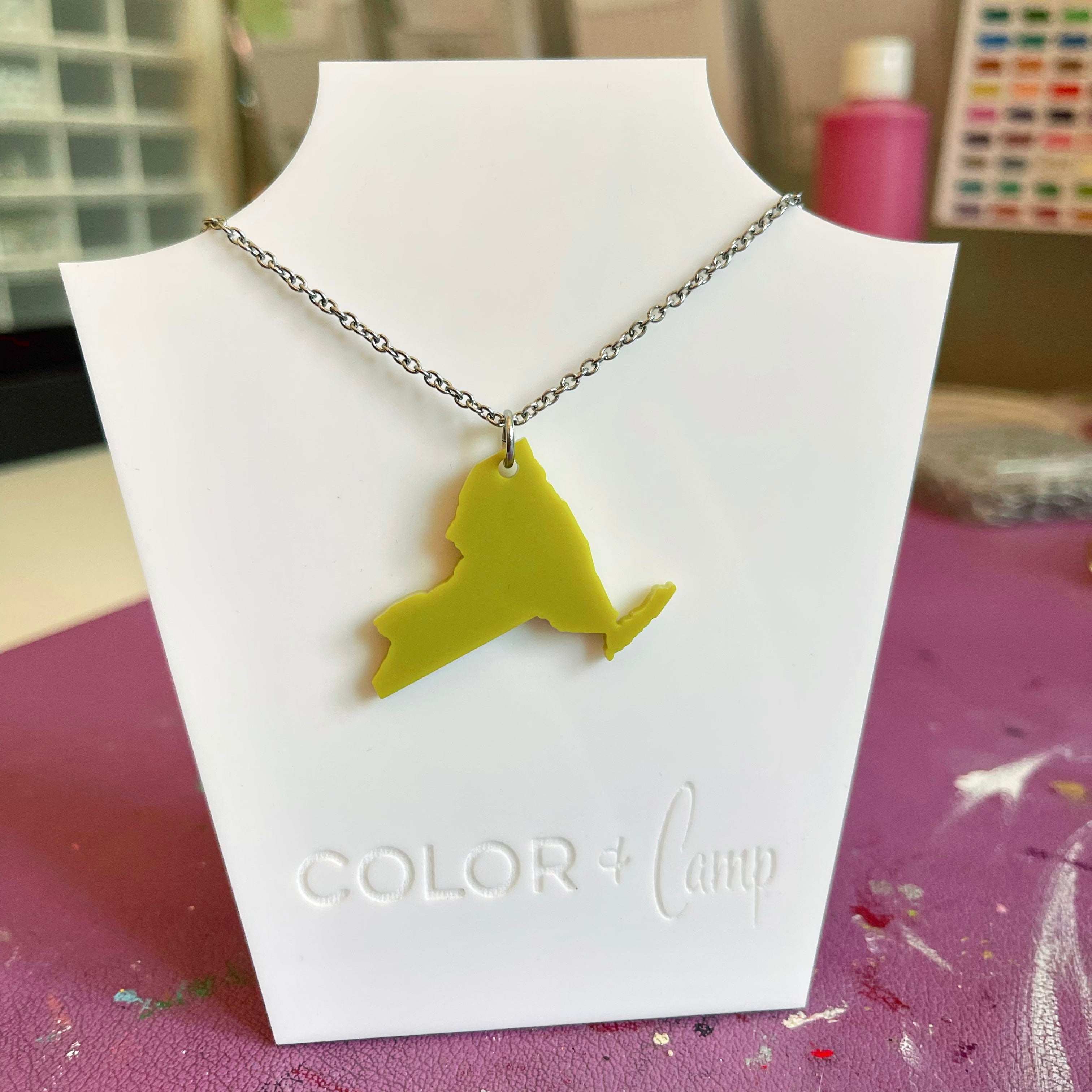 Design Your Own State Pendant