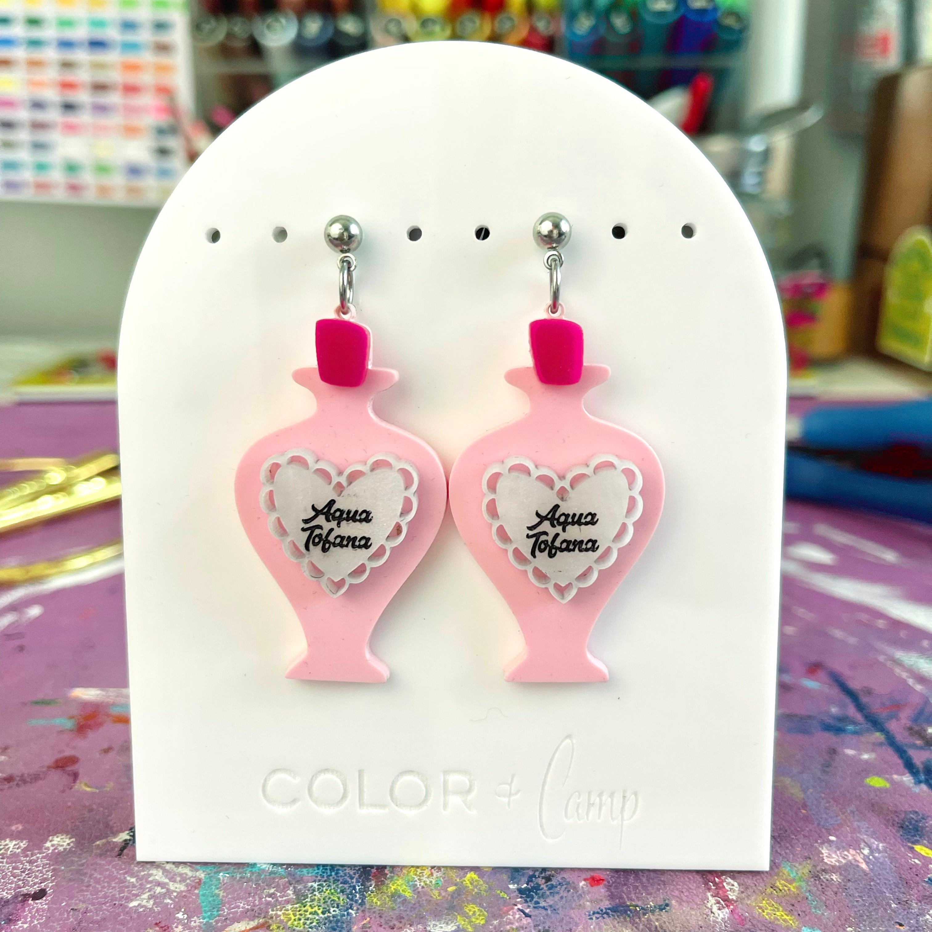 Aqua Tofana Retro Earrings