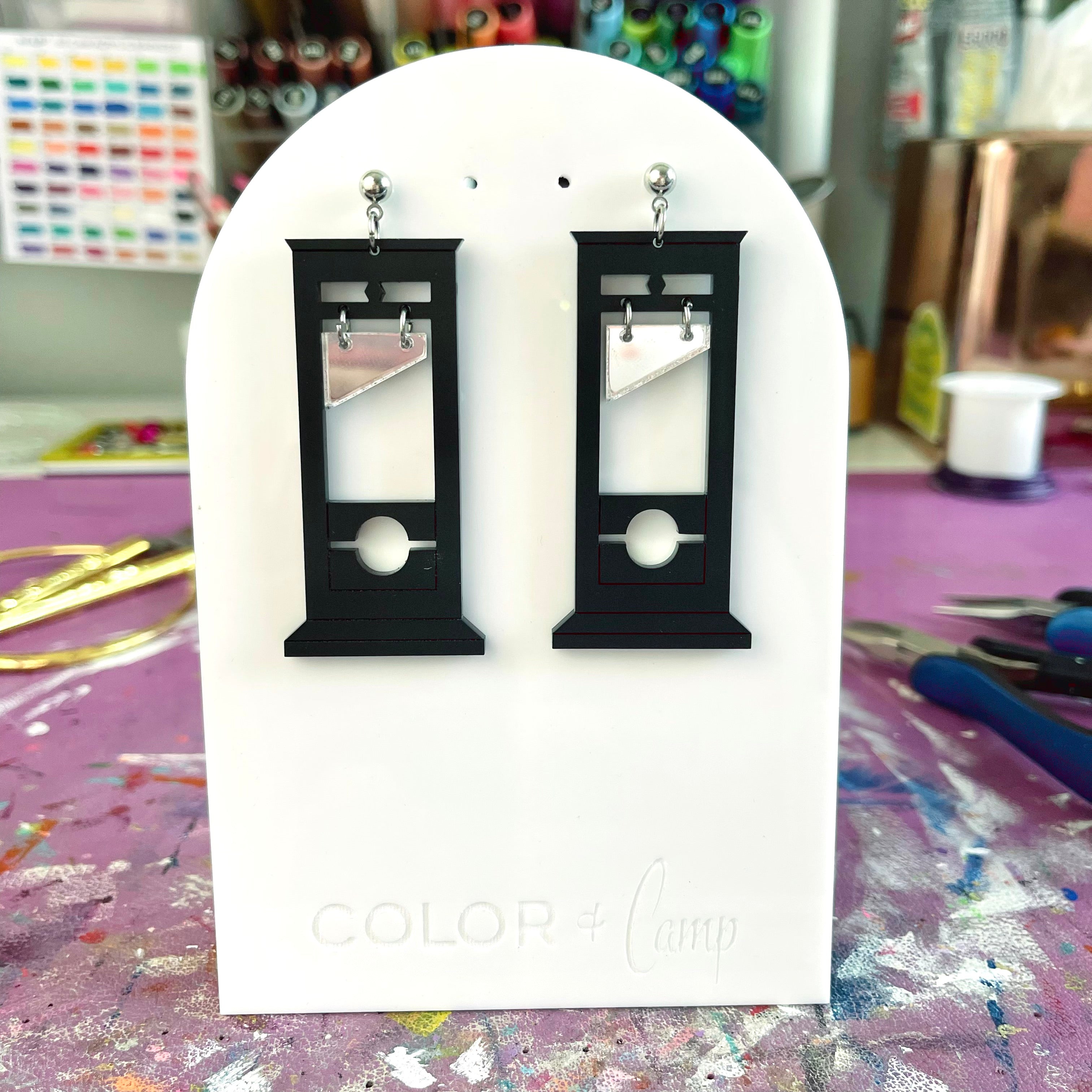 Goth Guillotine Earrings