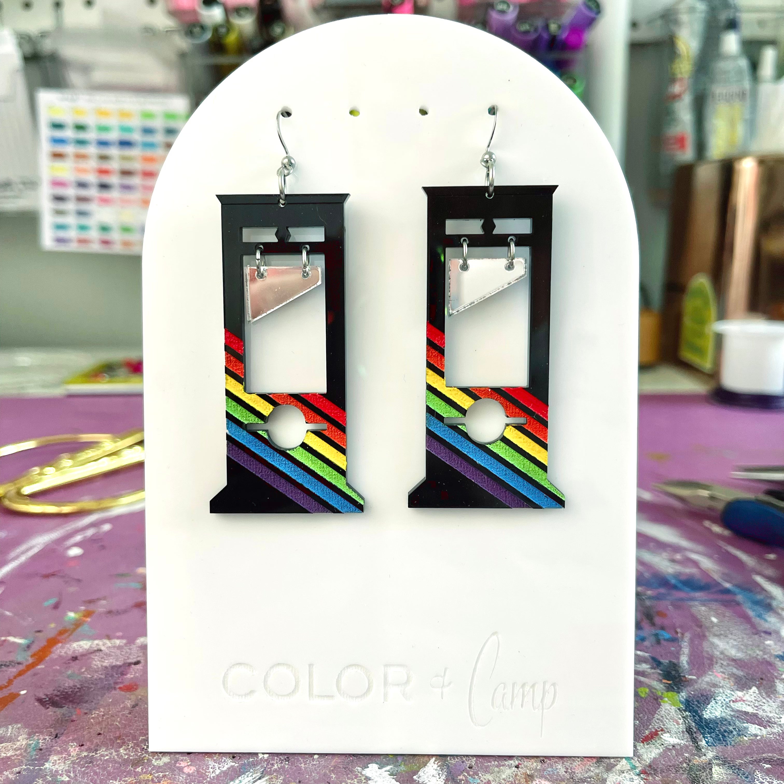 Design Your Own Pride Guillotine Earrings