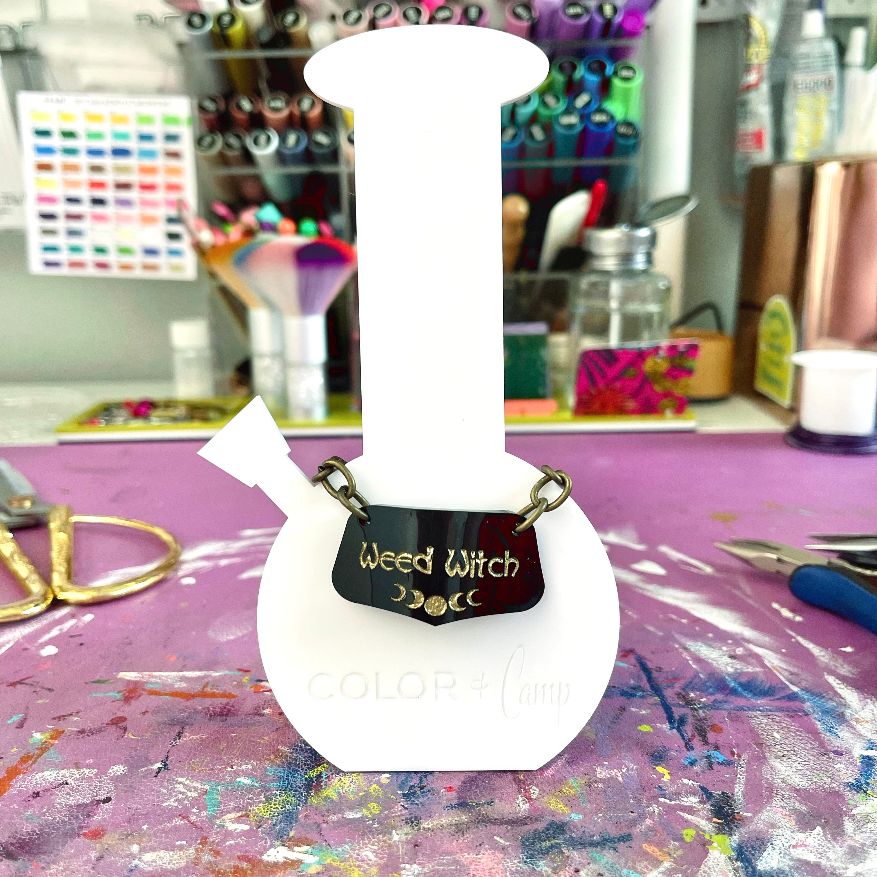 W33d Witch Decanter Tag