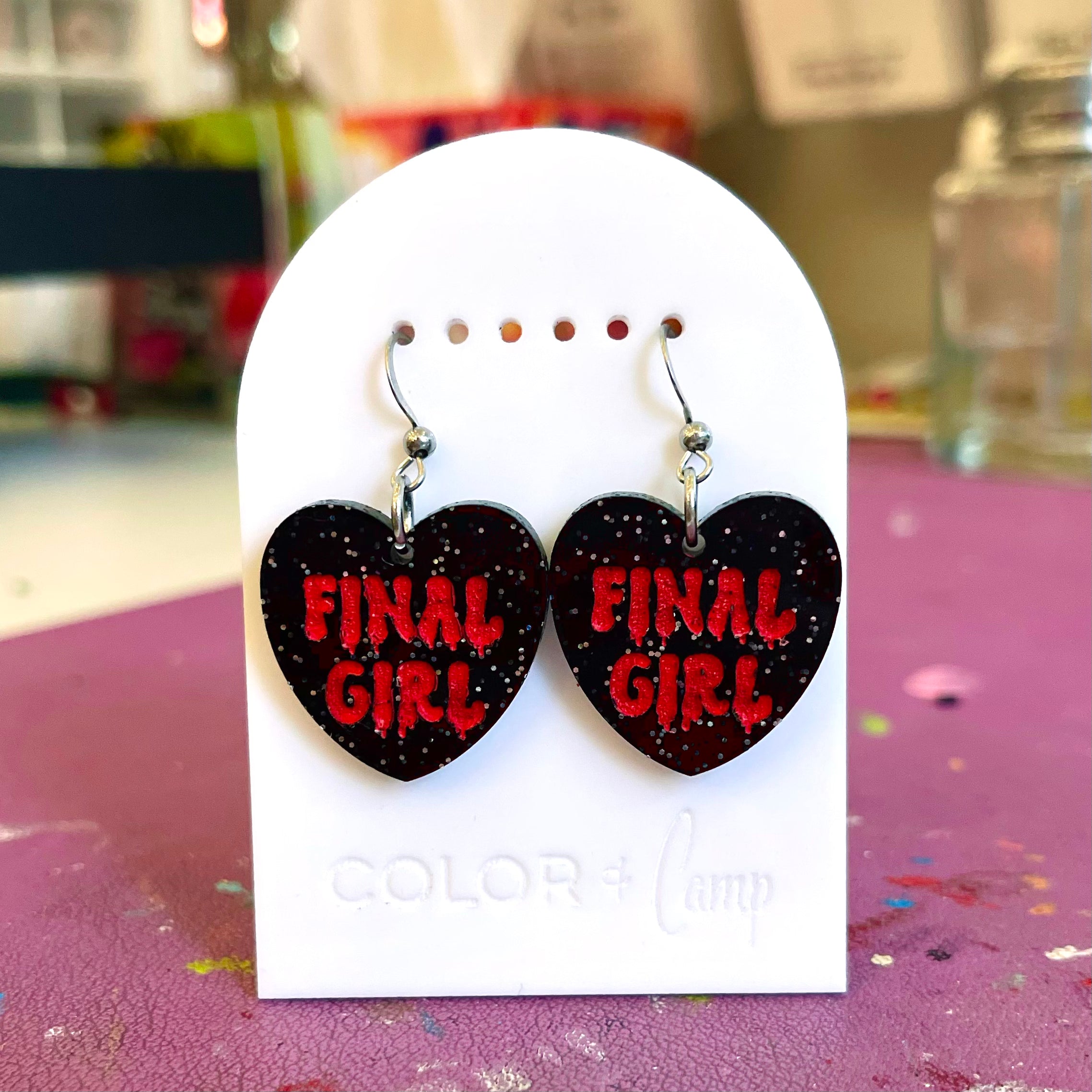 Final Girl - Retro Halloween Earrings