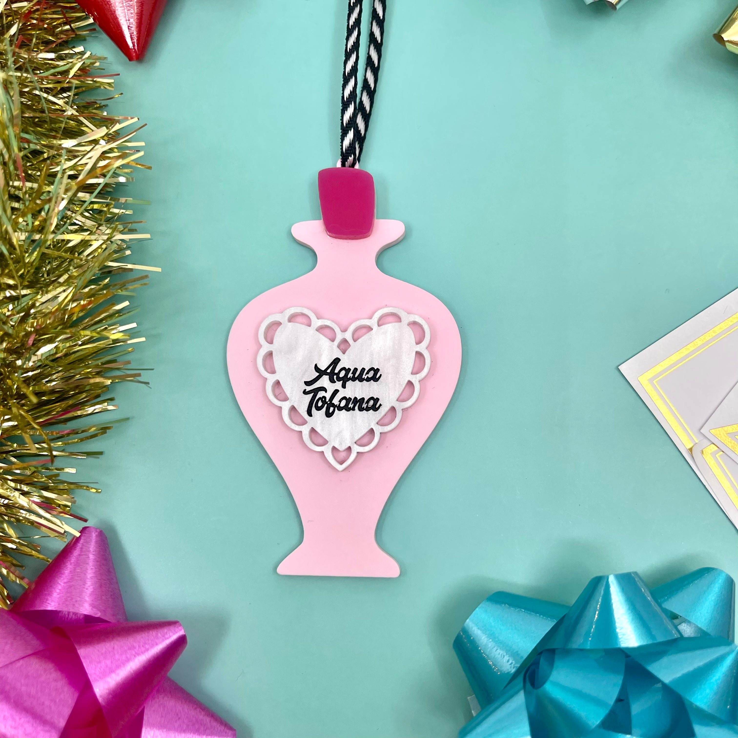 Aqua Tofana - Retro Feminist Christmas Ornament