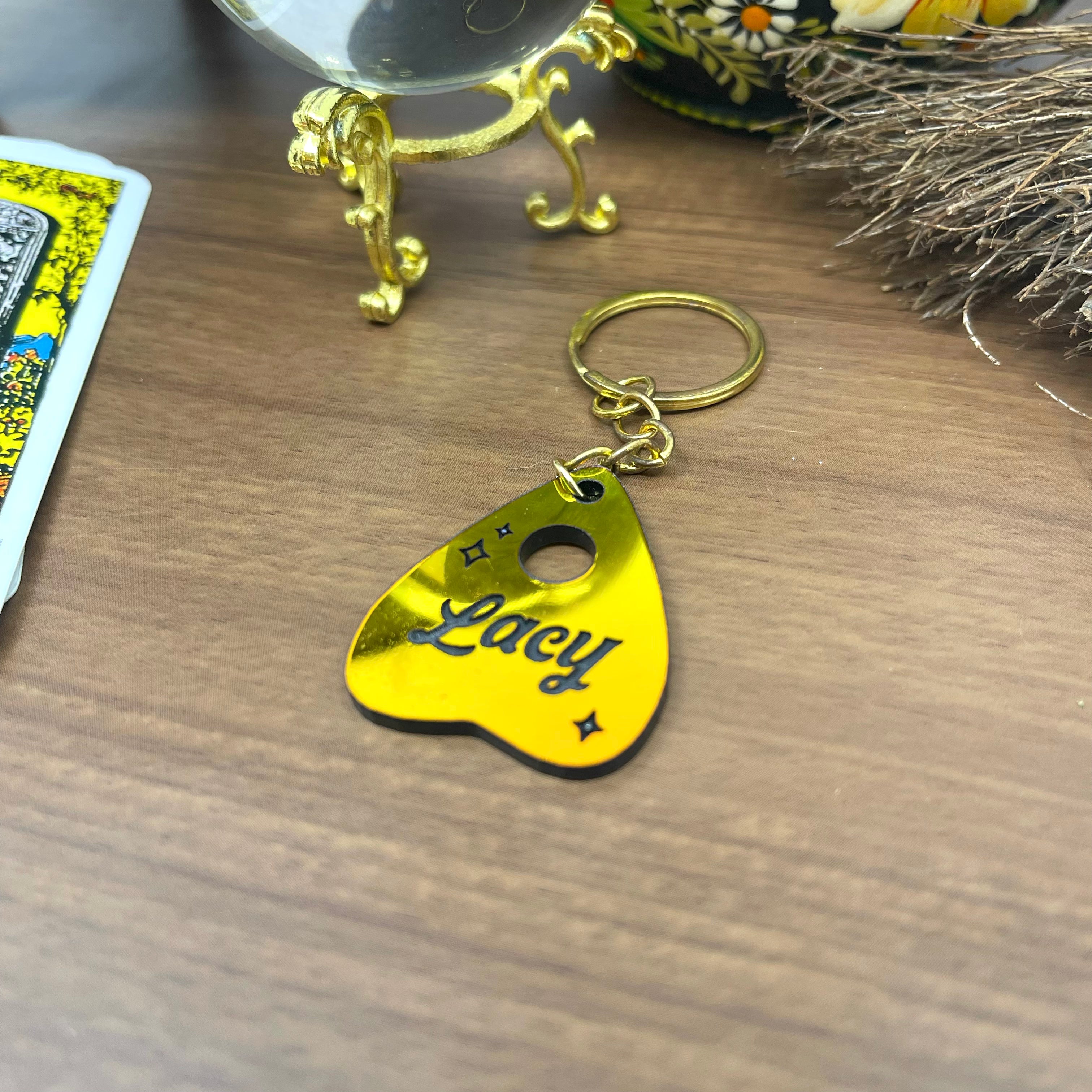 Custom Ouija Planchette Keychain