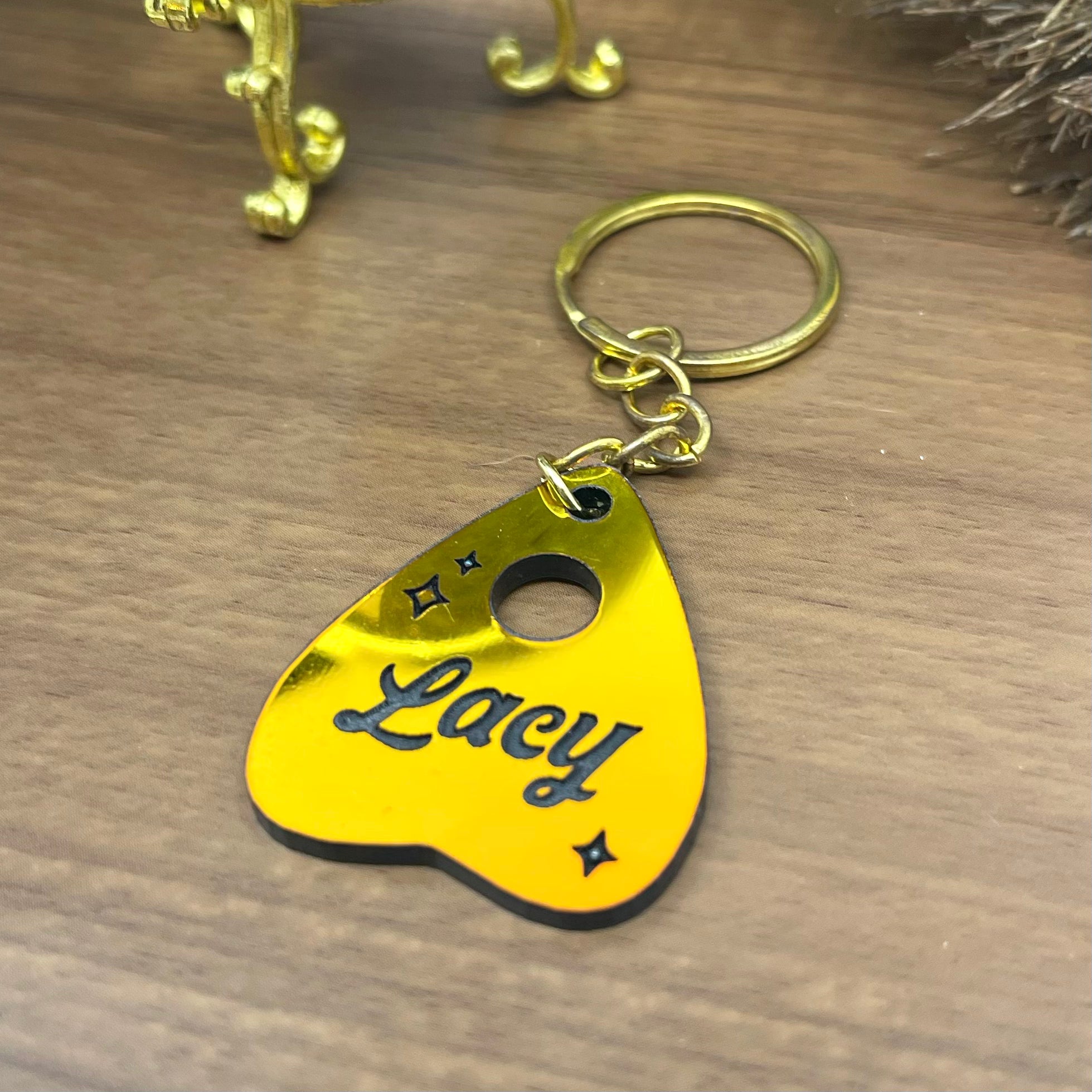 Custom Ouija Planchette Keychain