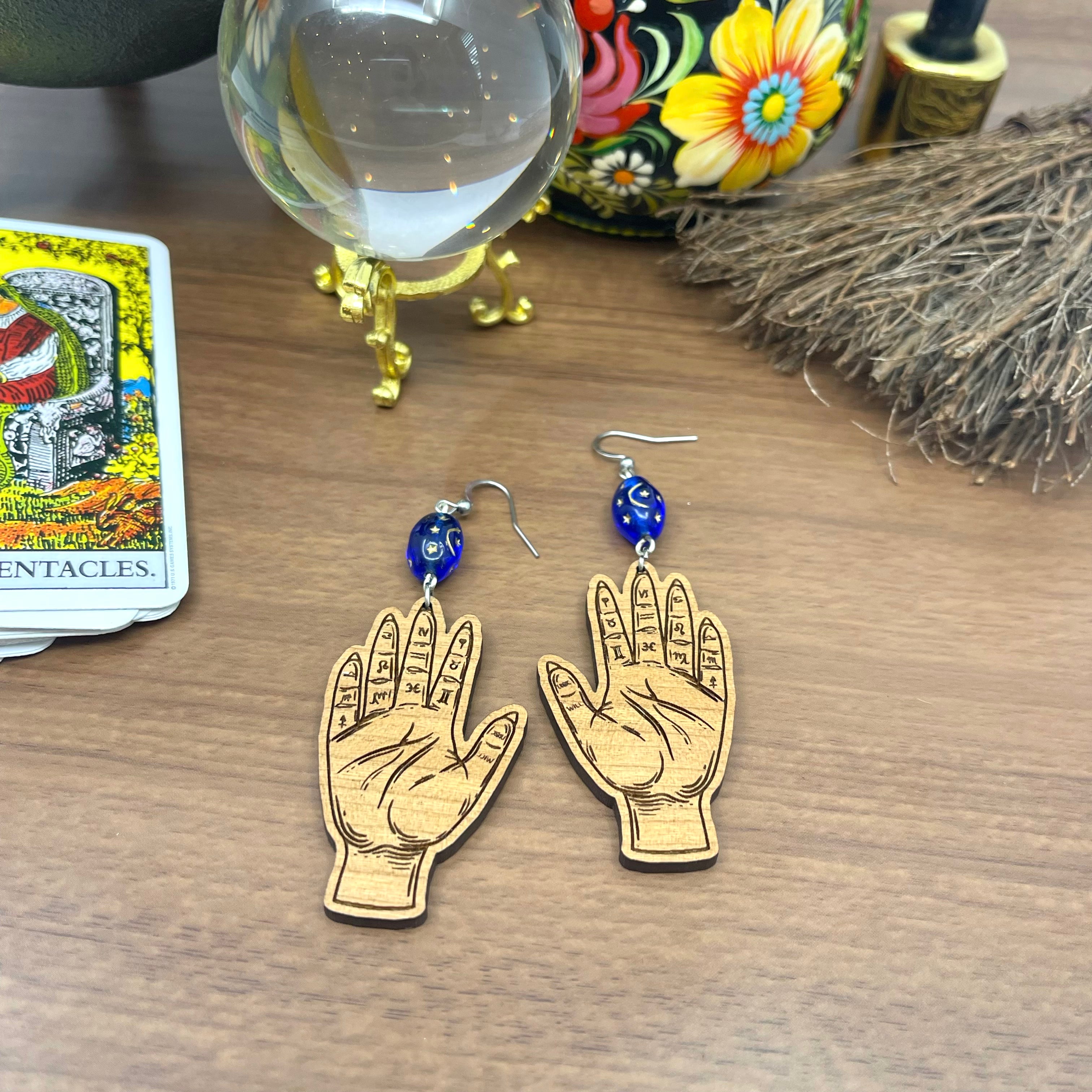 Whimsigothic Palmistry Earrings