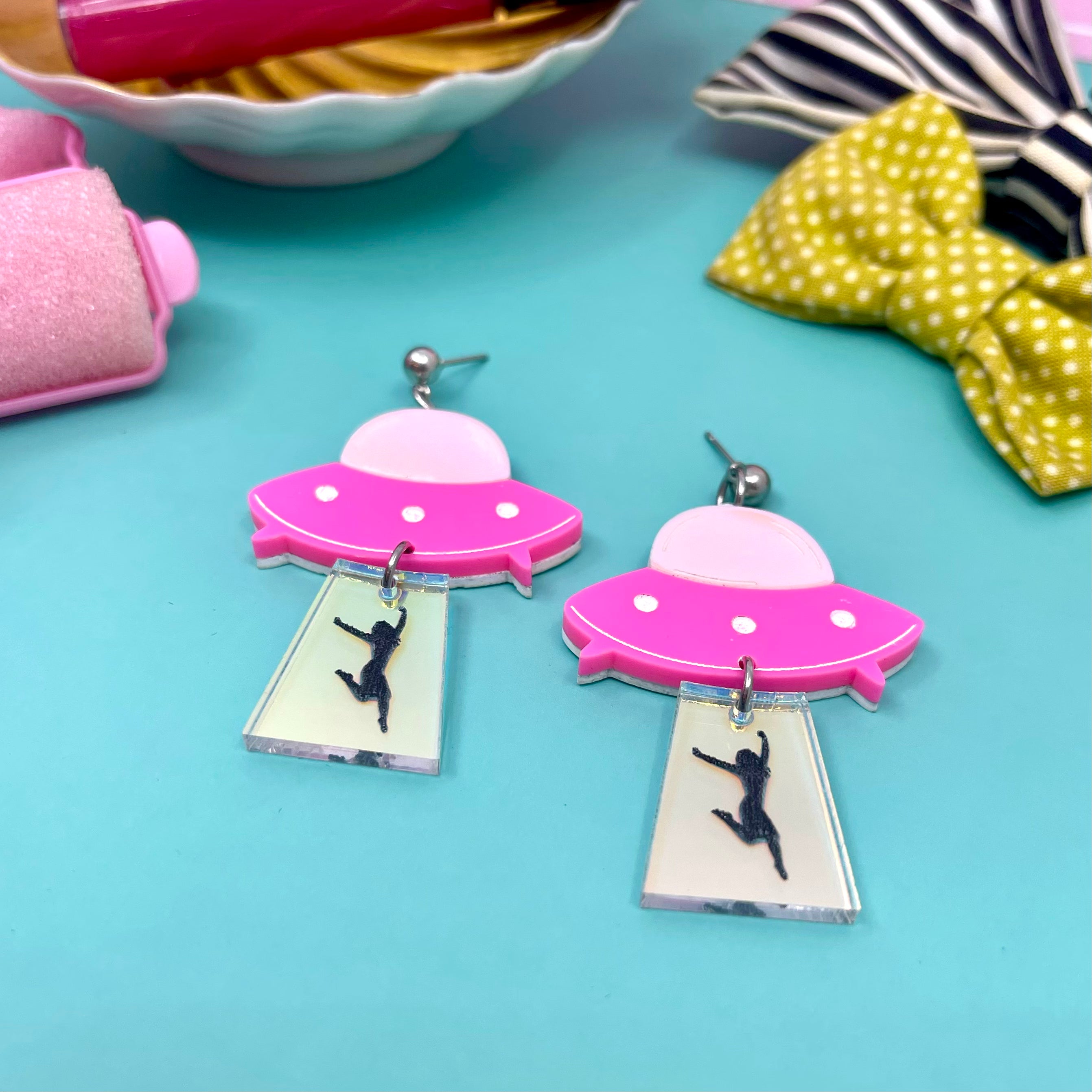 Take Me Away - Flying Saucer Earrings