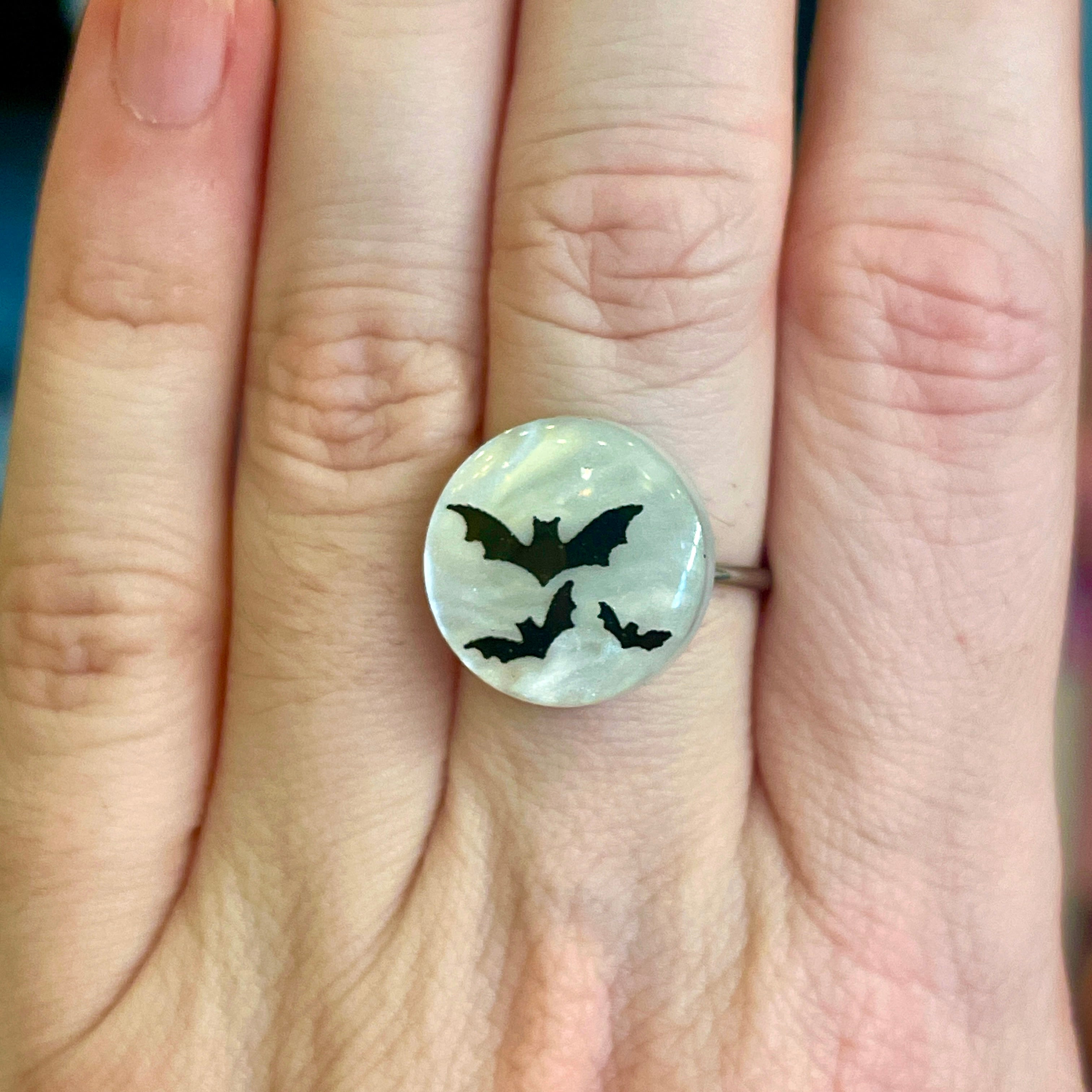 Batty Moon Ring