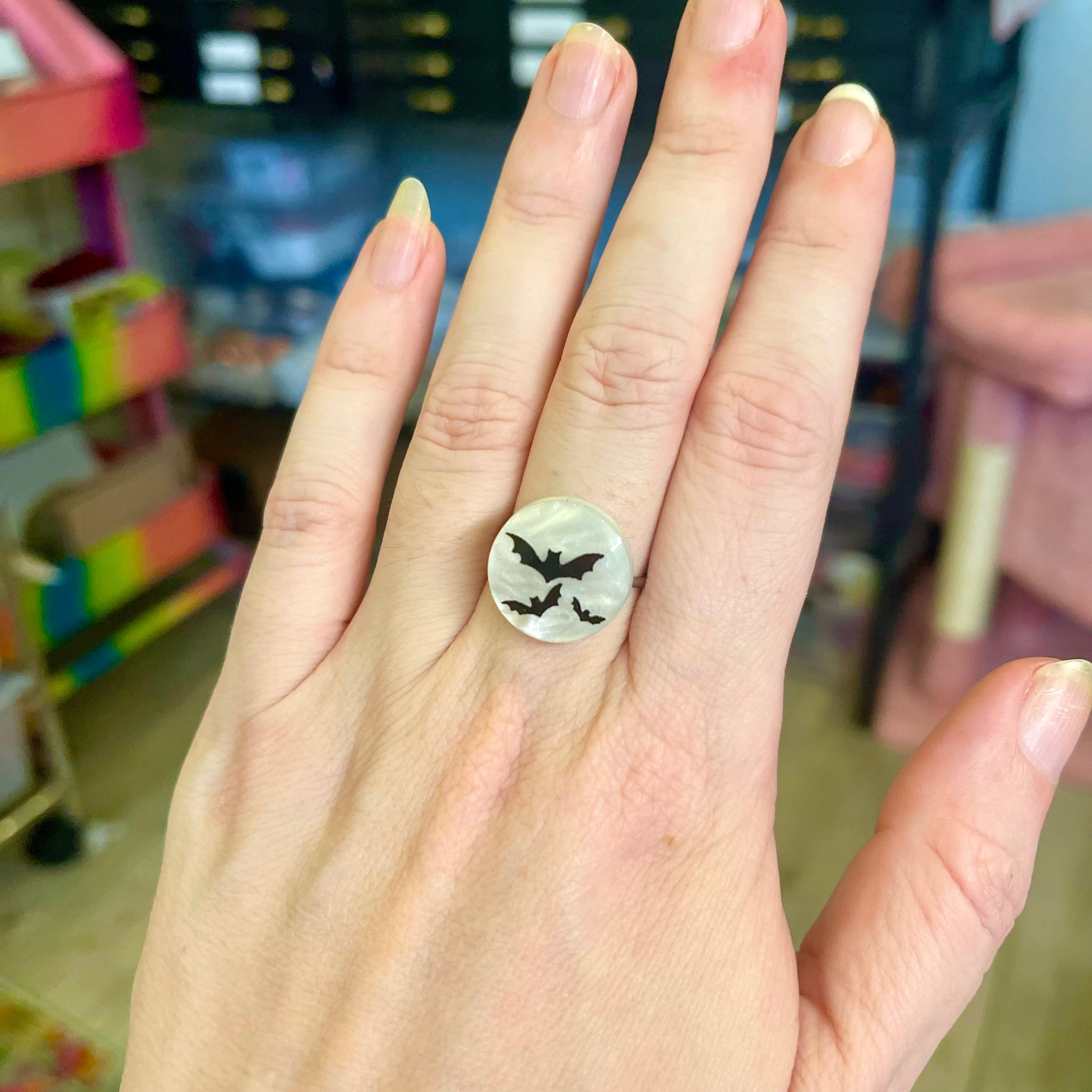 Batty Moon Ring