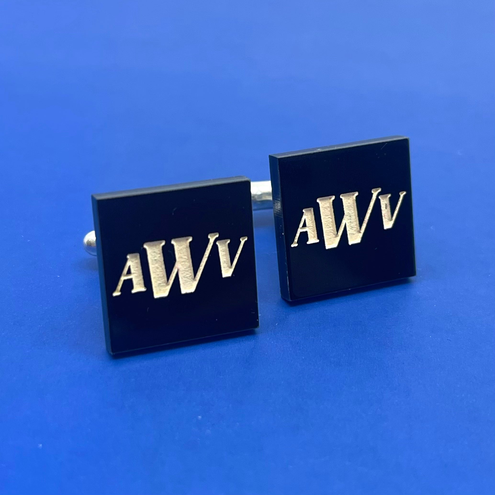 Custom Acrylic Monogram Cuff Links
