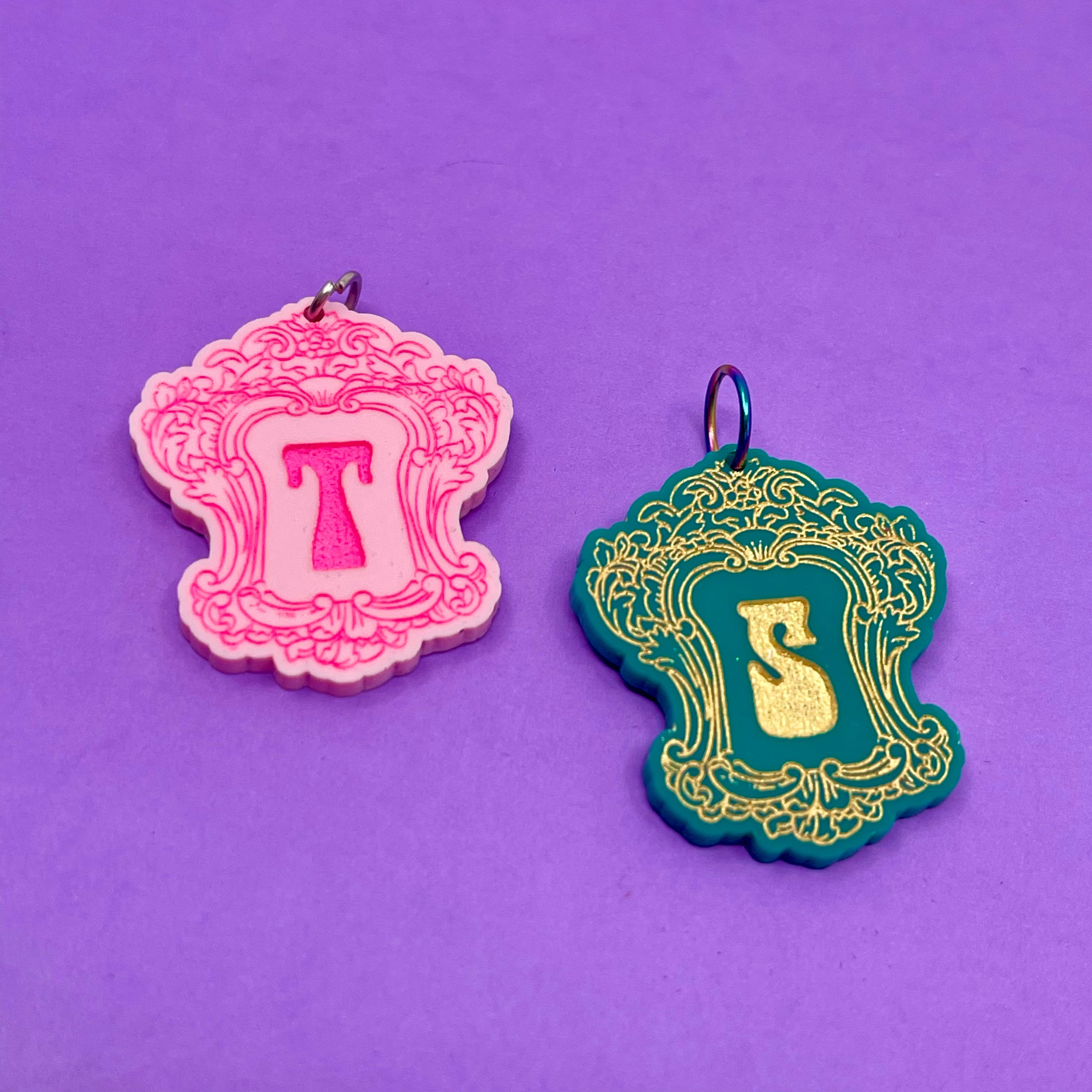 Custom 70s Monogram Pendant