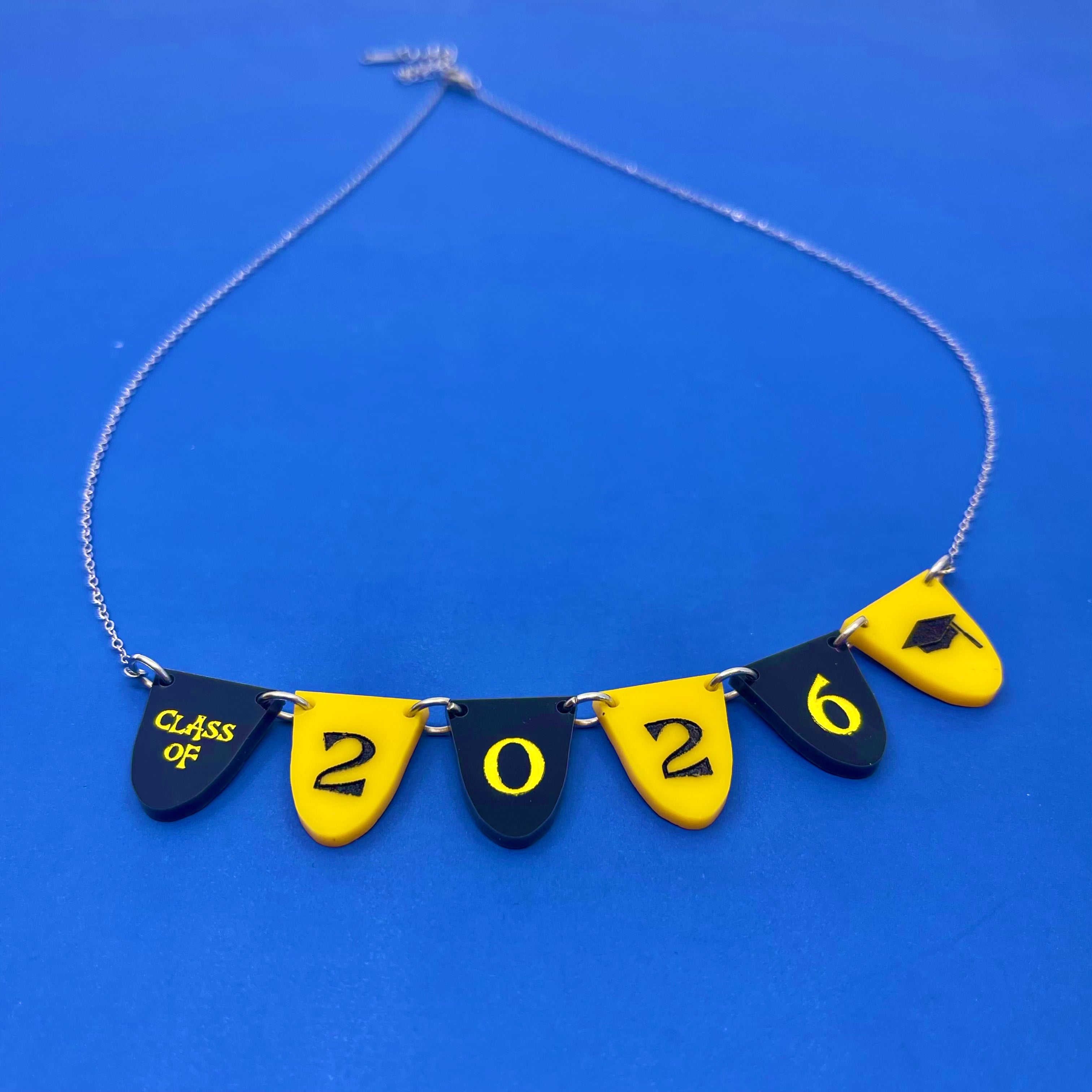 Custom Class of 2026 Bunting Necklace