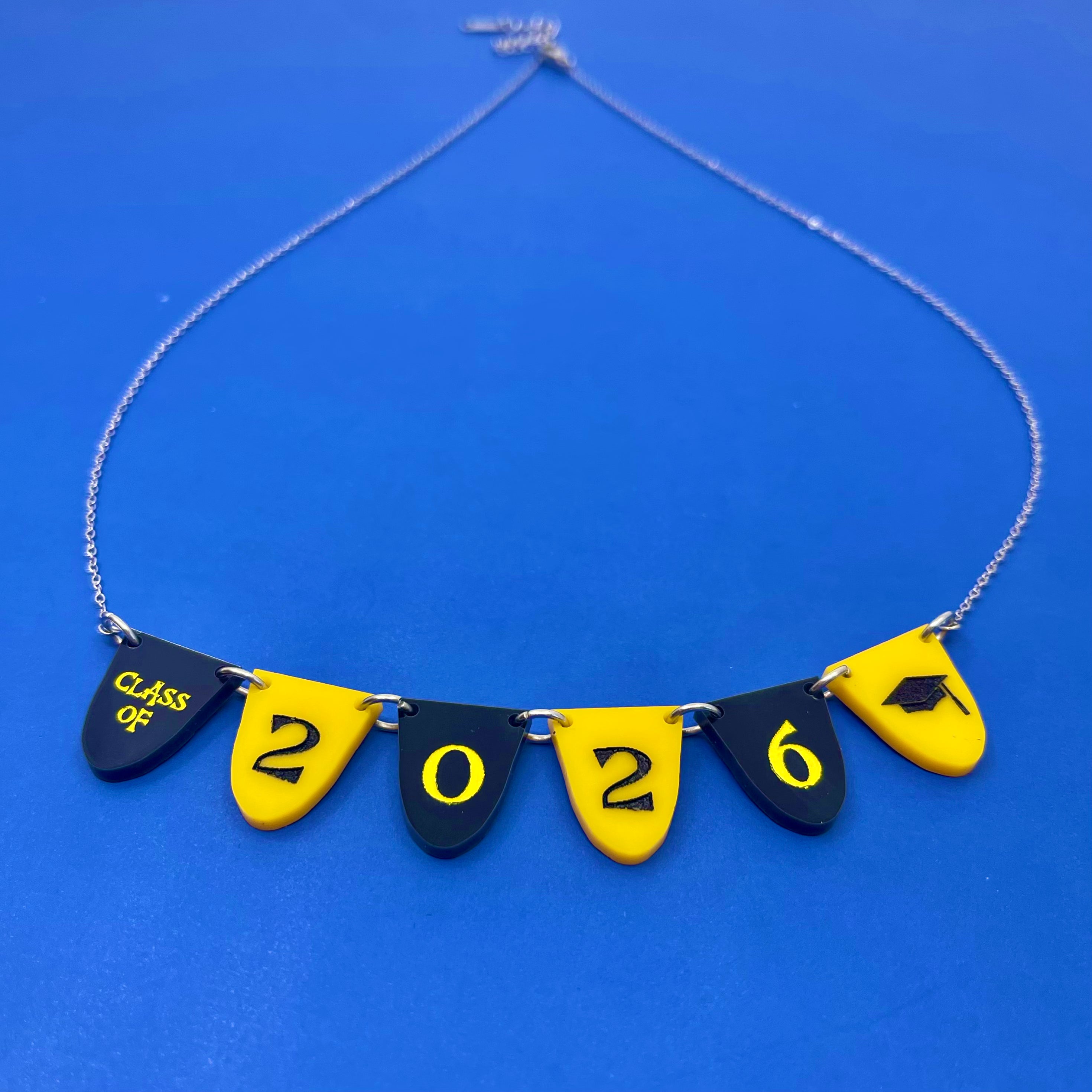 Custom Class of 2026 Bunting Necklace