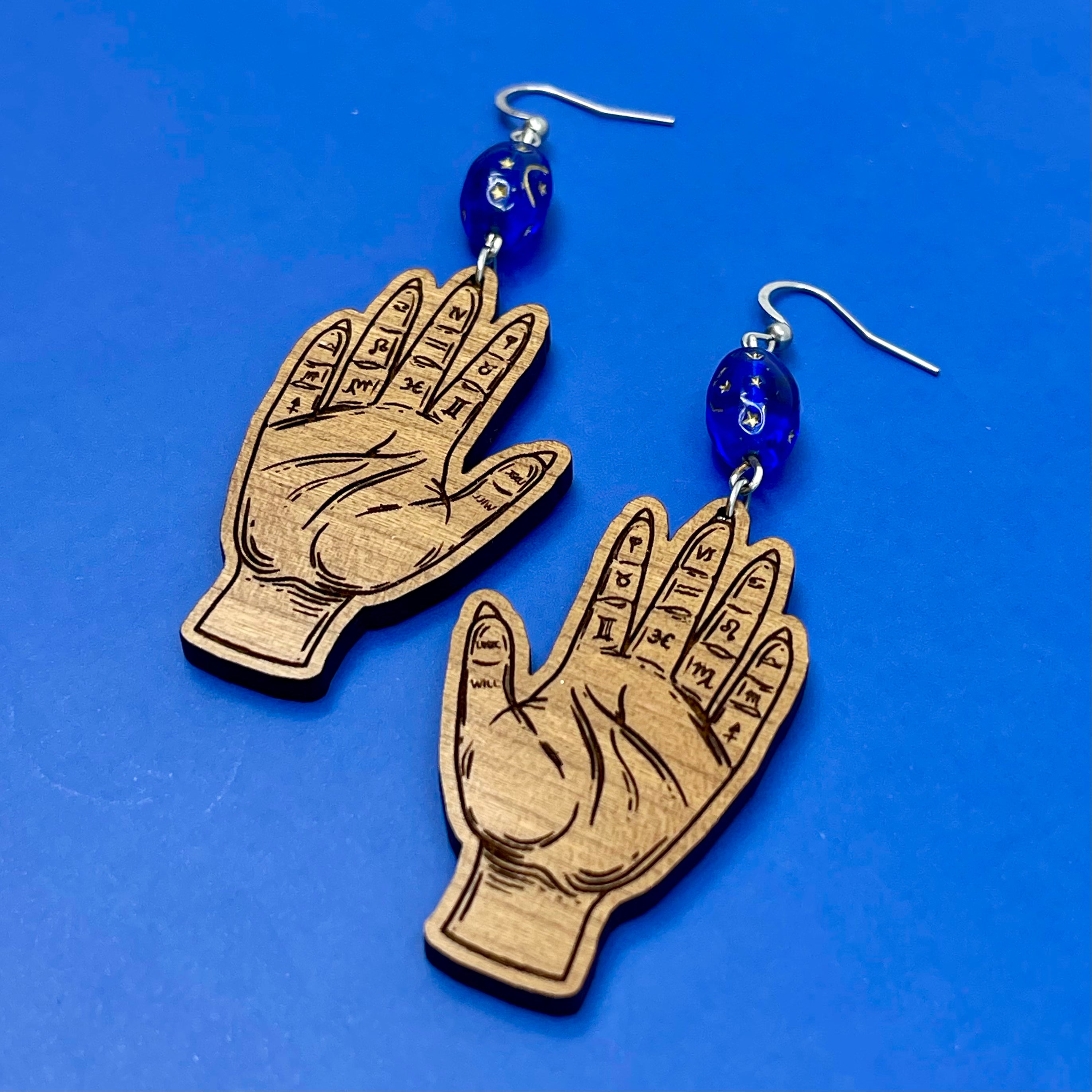 Whimsigothic Palmistry Earrings