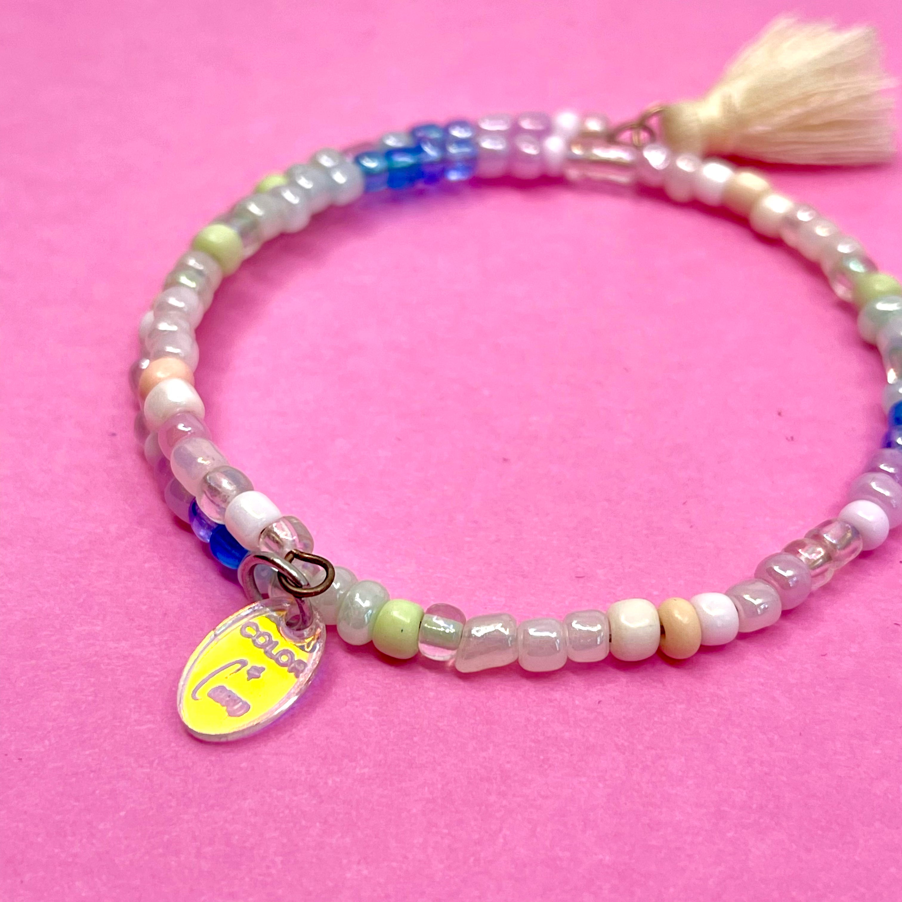 Pastel Eclectic Beaded Stacking Bracelet