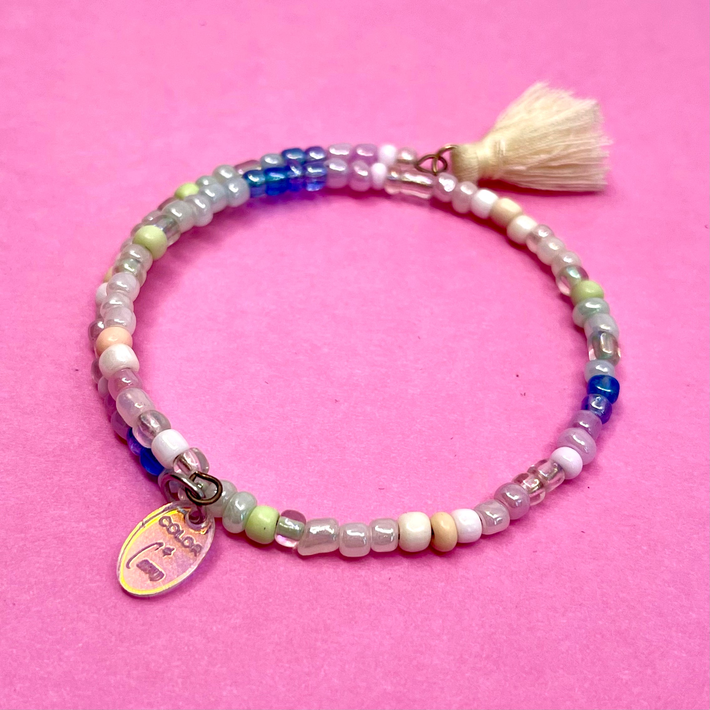 Pastel Eclectic Beaded Stacking Bracelet