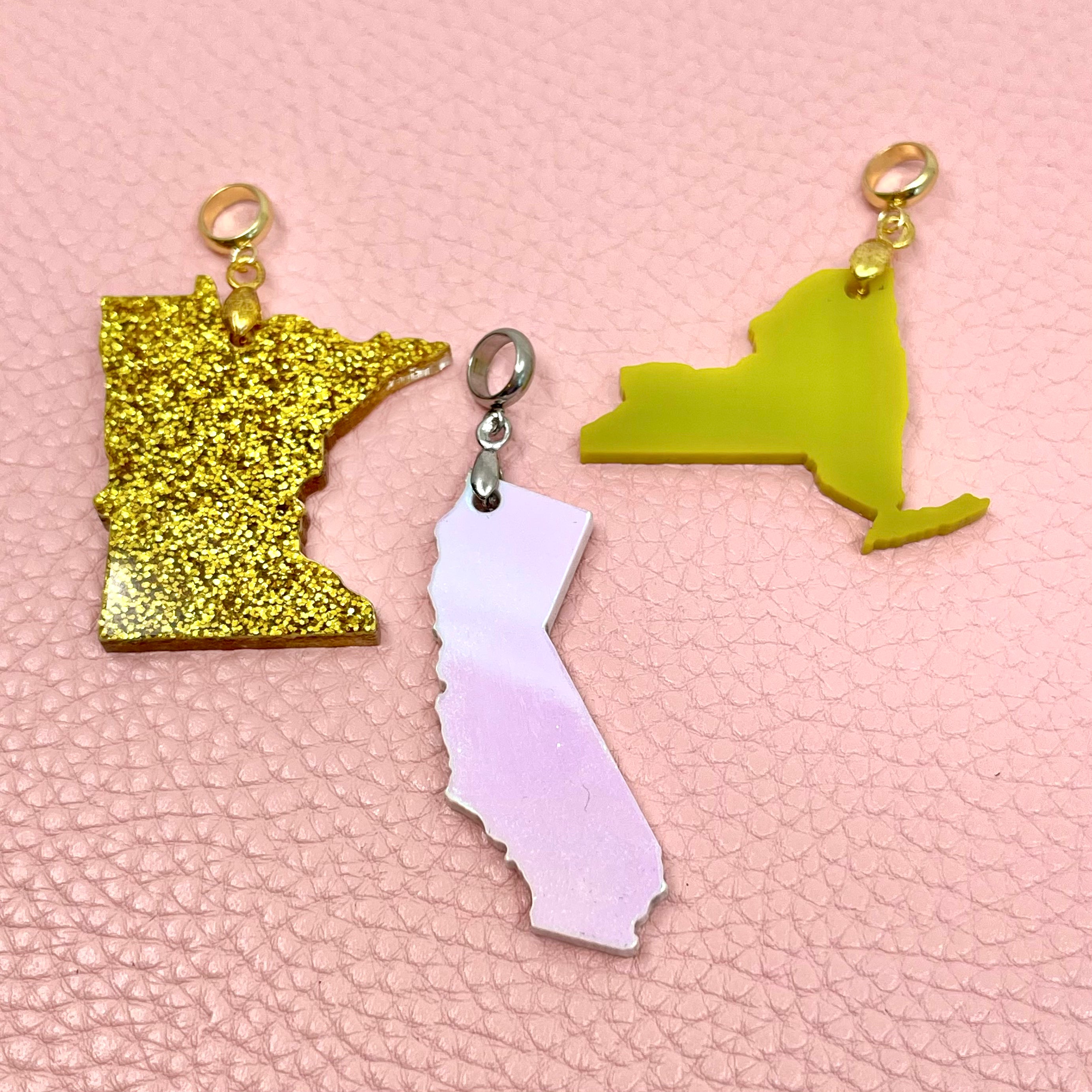 Custom State Cutout Pendant