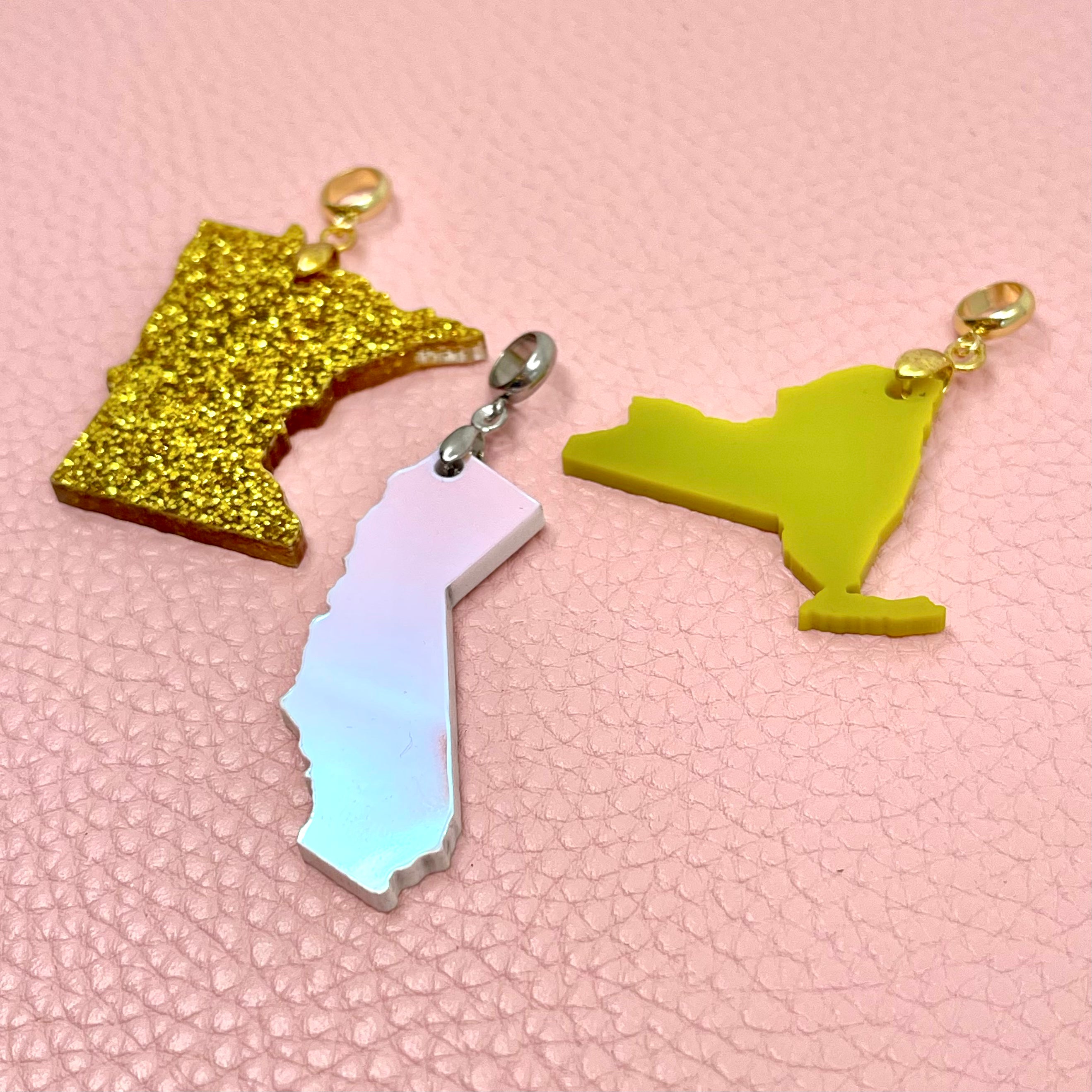 Custom State Cutout Pendant
