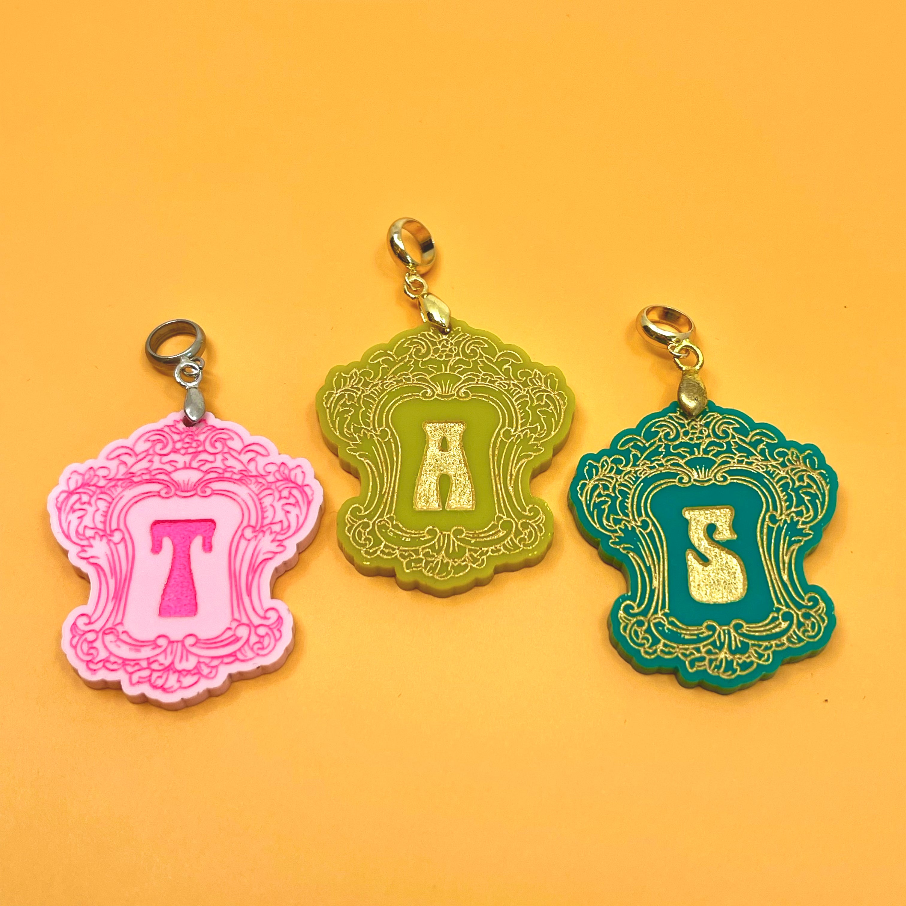Custom 70s Monogram Pendant