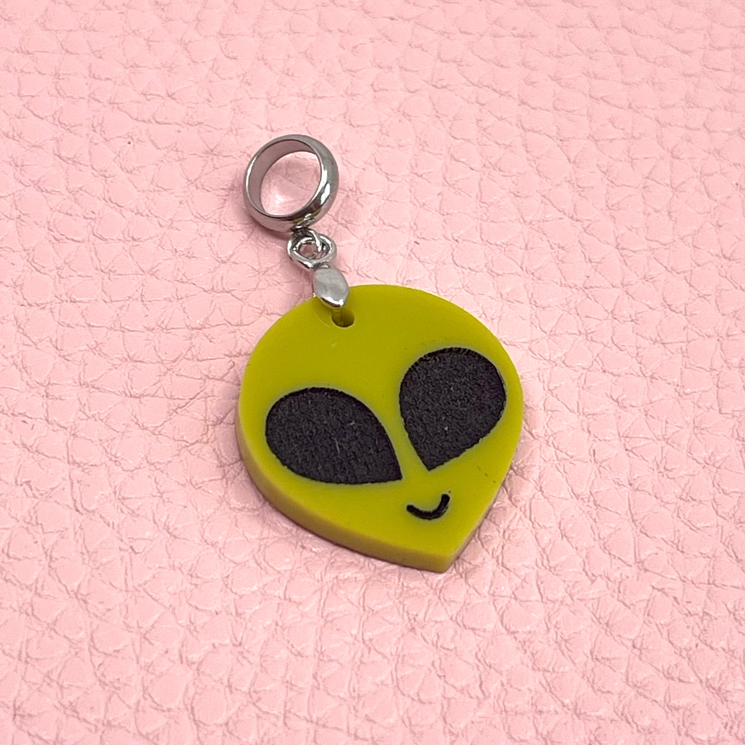 Retro 90s Alien Pendant
