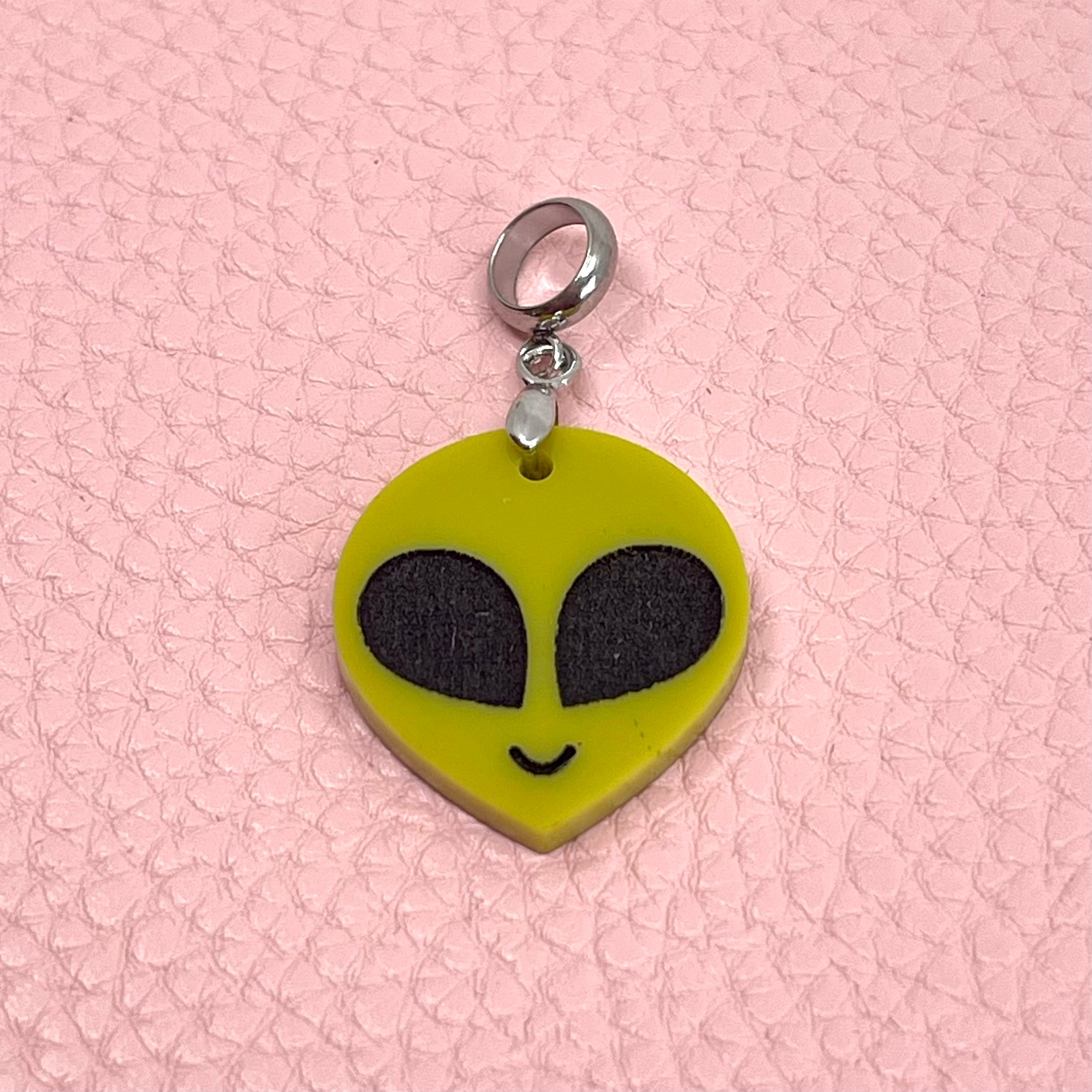 Retro 90s Alien Pendant
