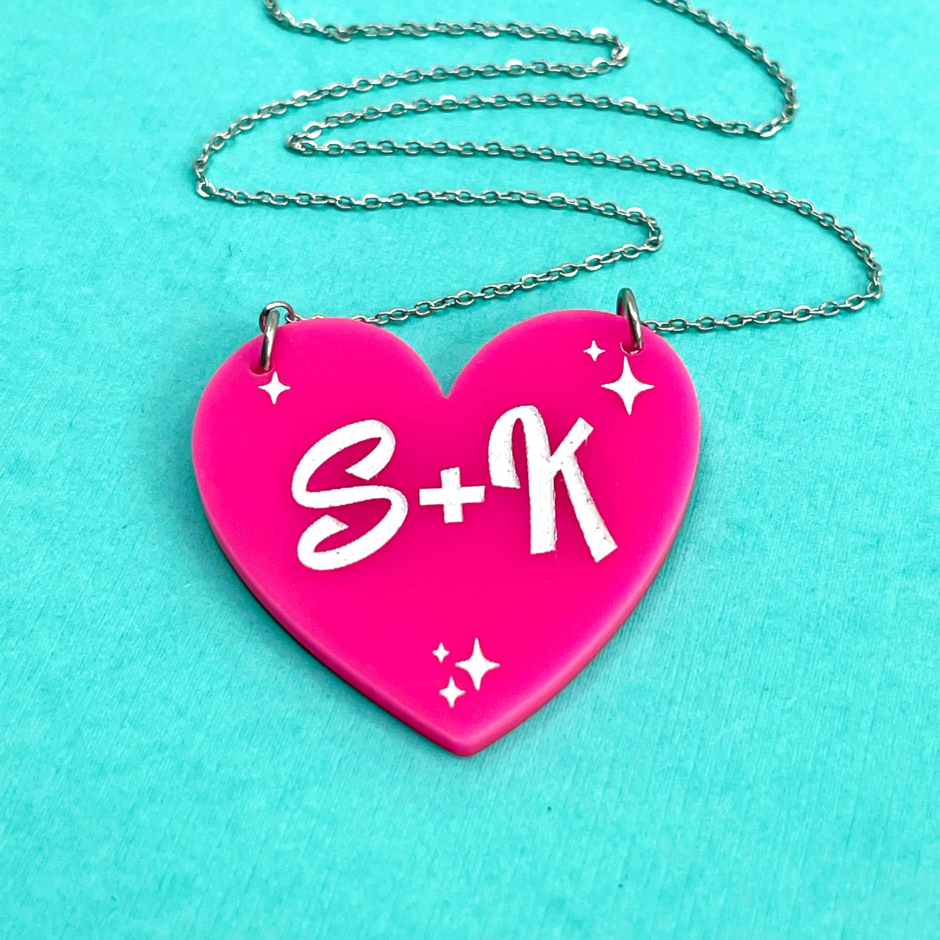 Custom Retro Lover's Necklace