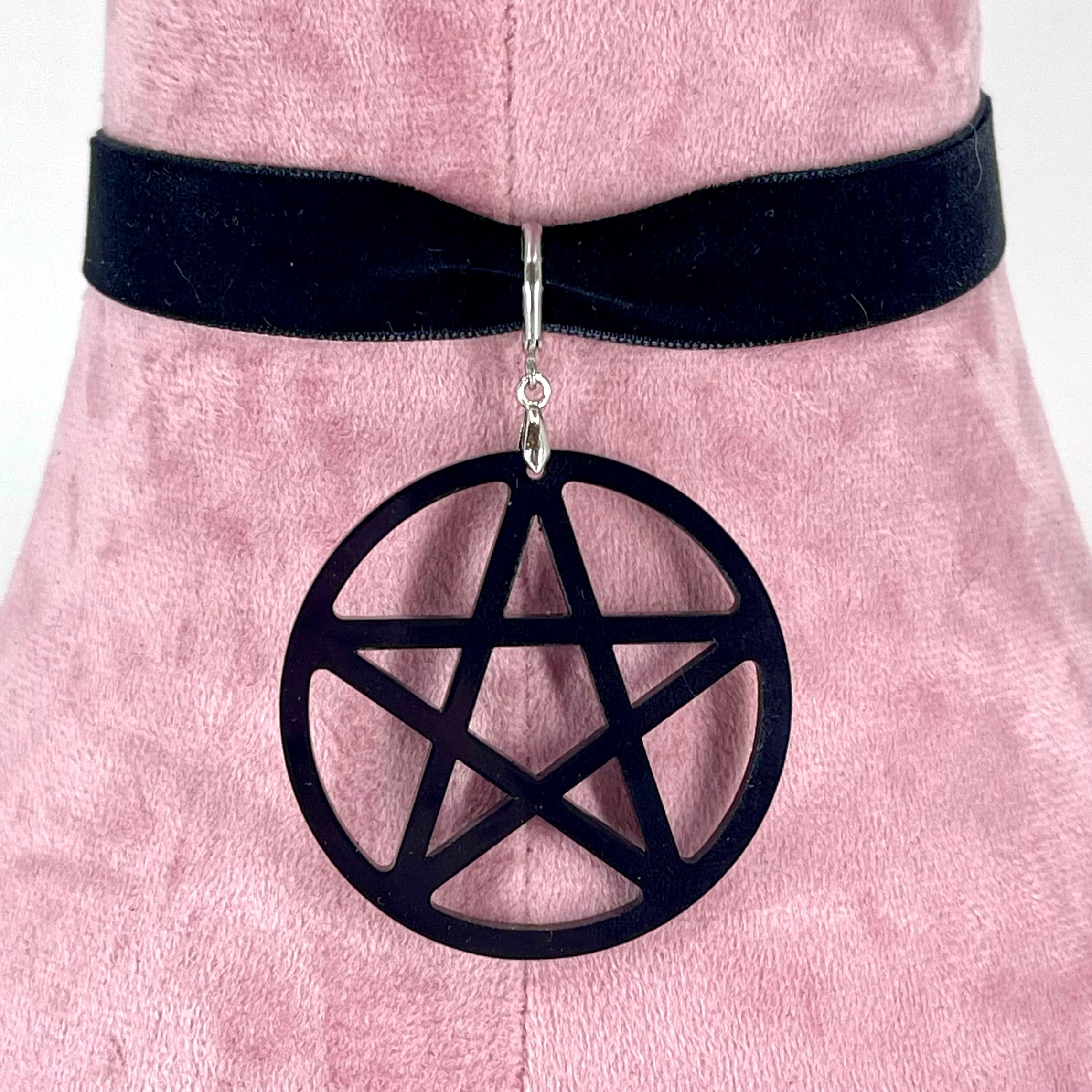 Big Ass Pentacle Velvet Choker