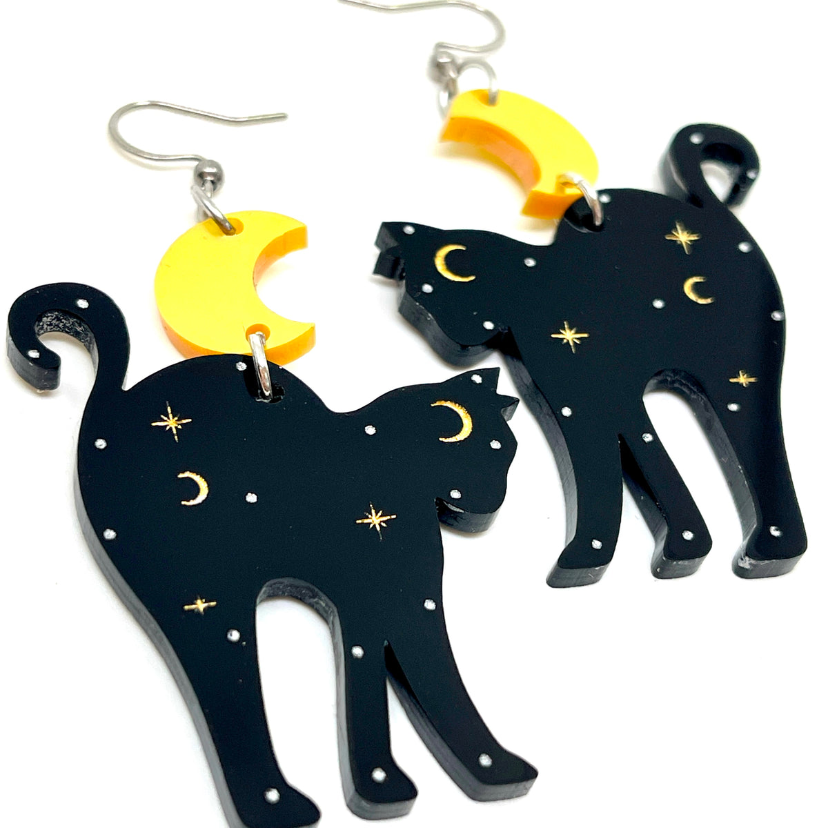 Celestial Familiar Halloween Earrings